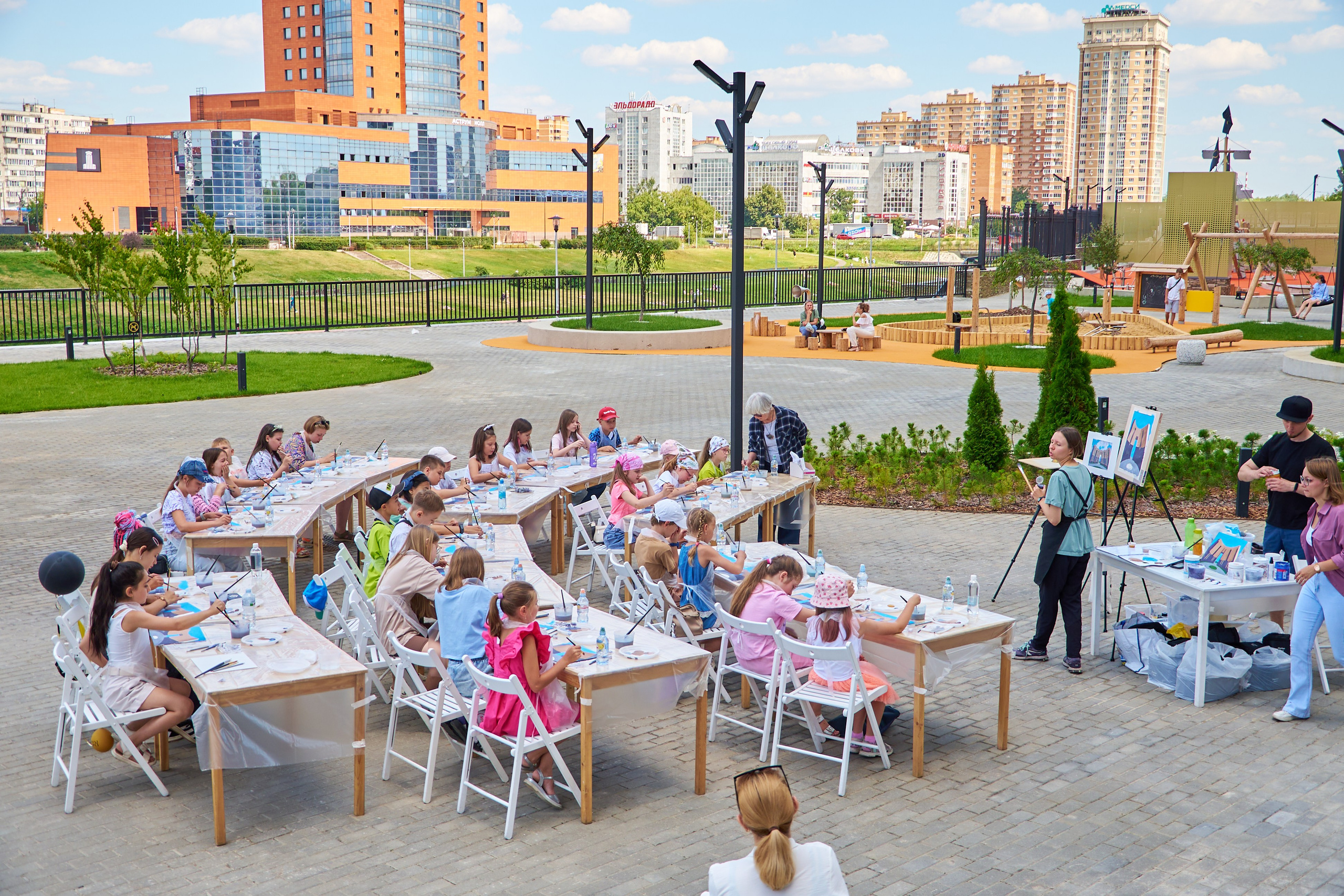 Мастер-класс по рисованию, Щелково, Ривер-хаус. Фотограф Щёлково