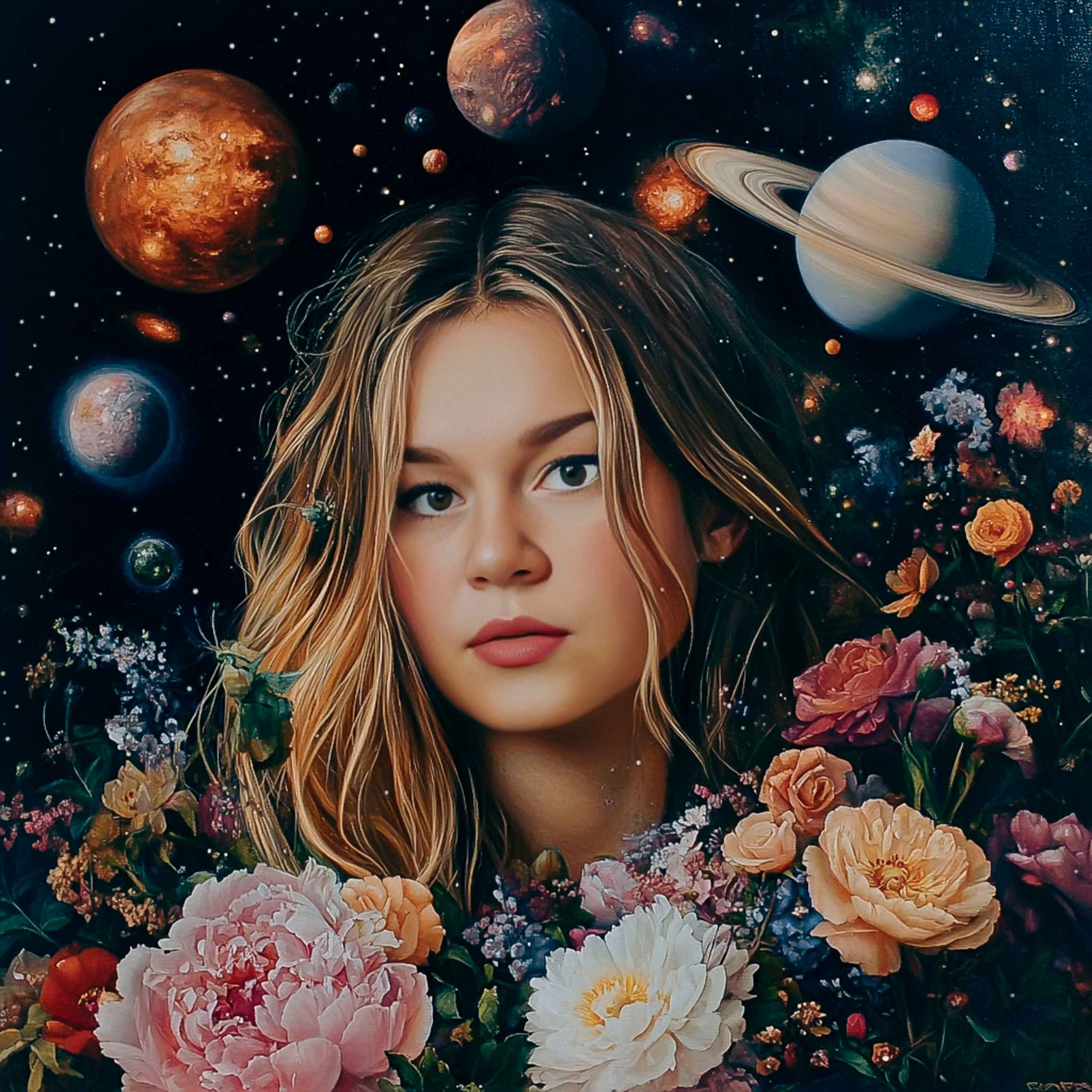 Нейрофотосессия для Екатерины. Космос. ФотоХудожник Харитонова Ирина г. Санкт-Петербург