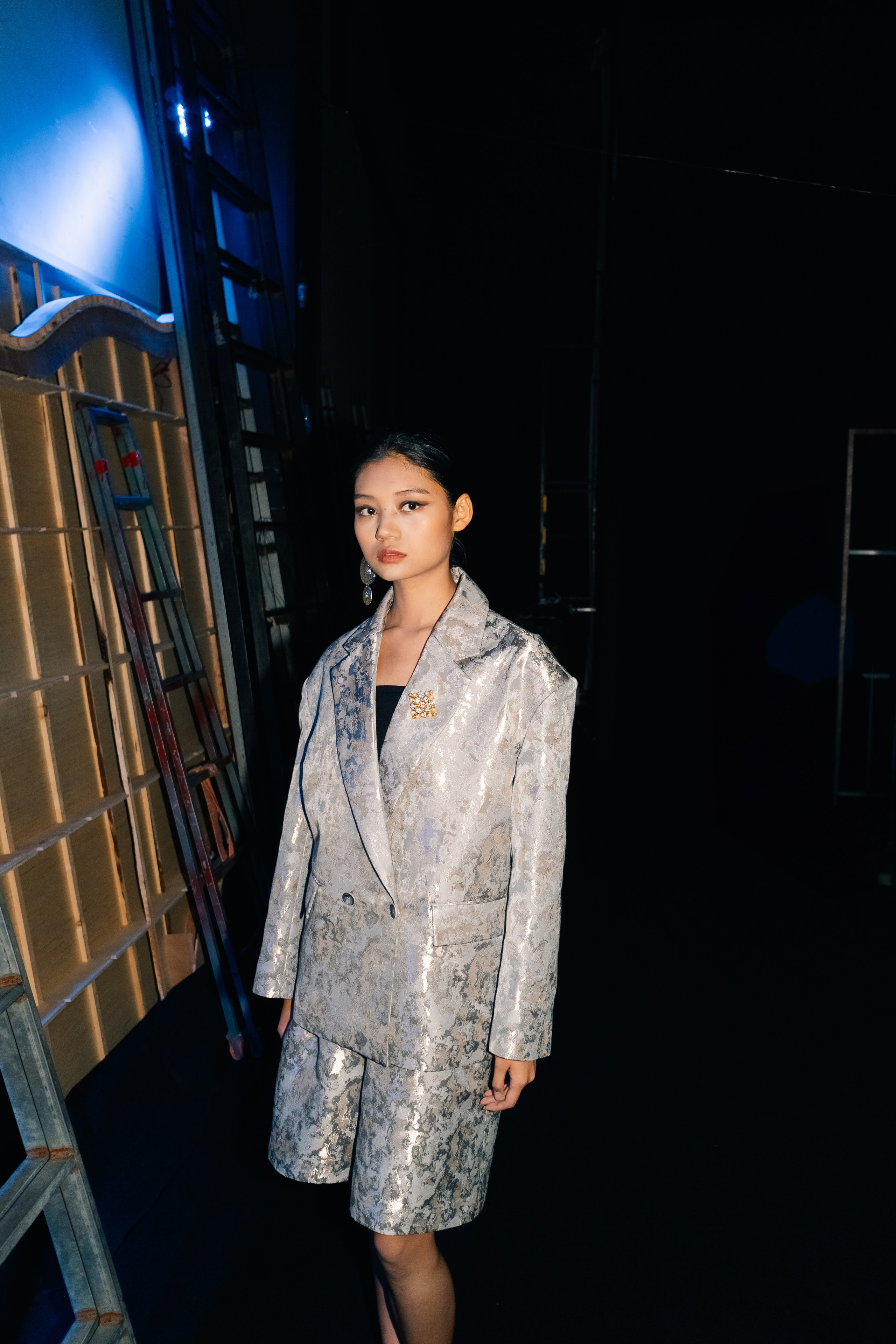 Backstage at Beijing Fashion