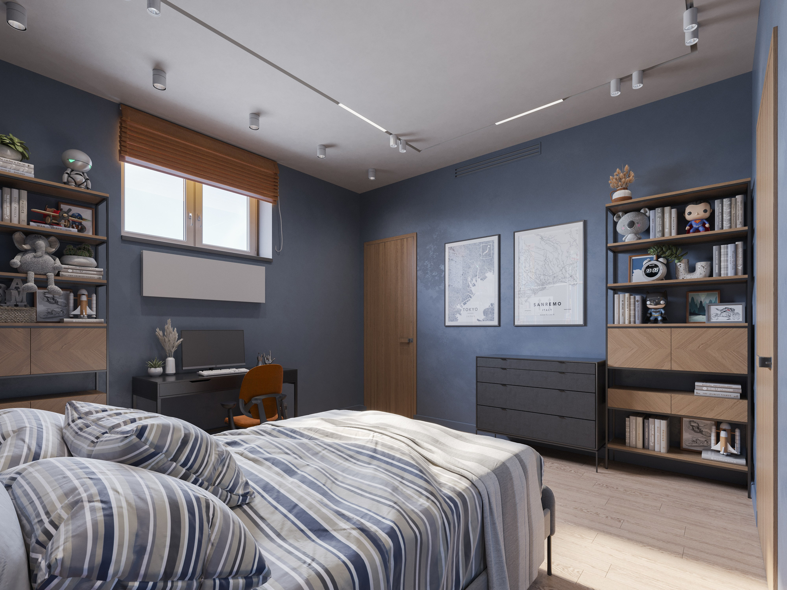 Проект Загородного Дома с 5 Детскими Комнатами | 3D Визуализация Современного Интерьера. Визуализатор интерьера в Москве | Брагин Кирилл