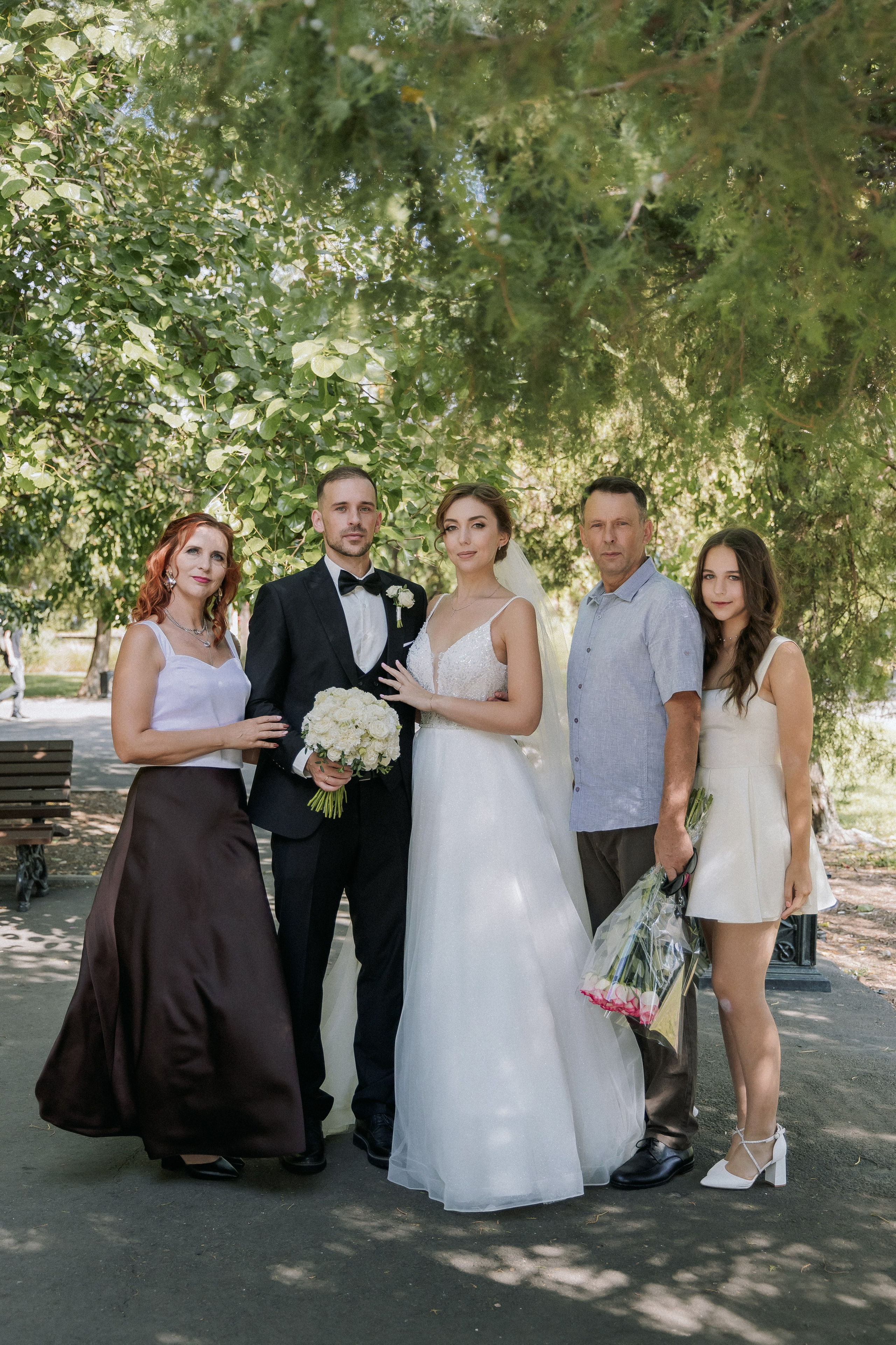 Свадебная прогулка Екатерины и Евгения. Свадебная фотография. Арина Рубах