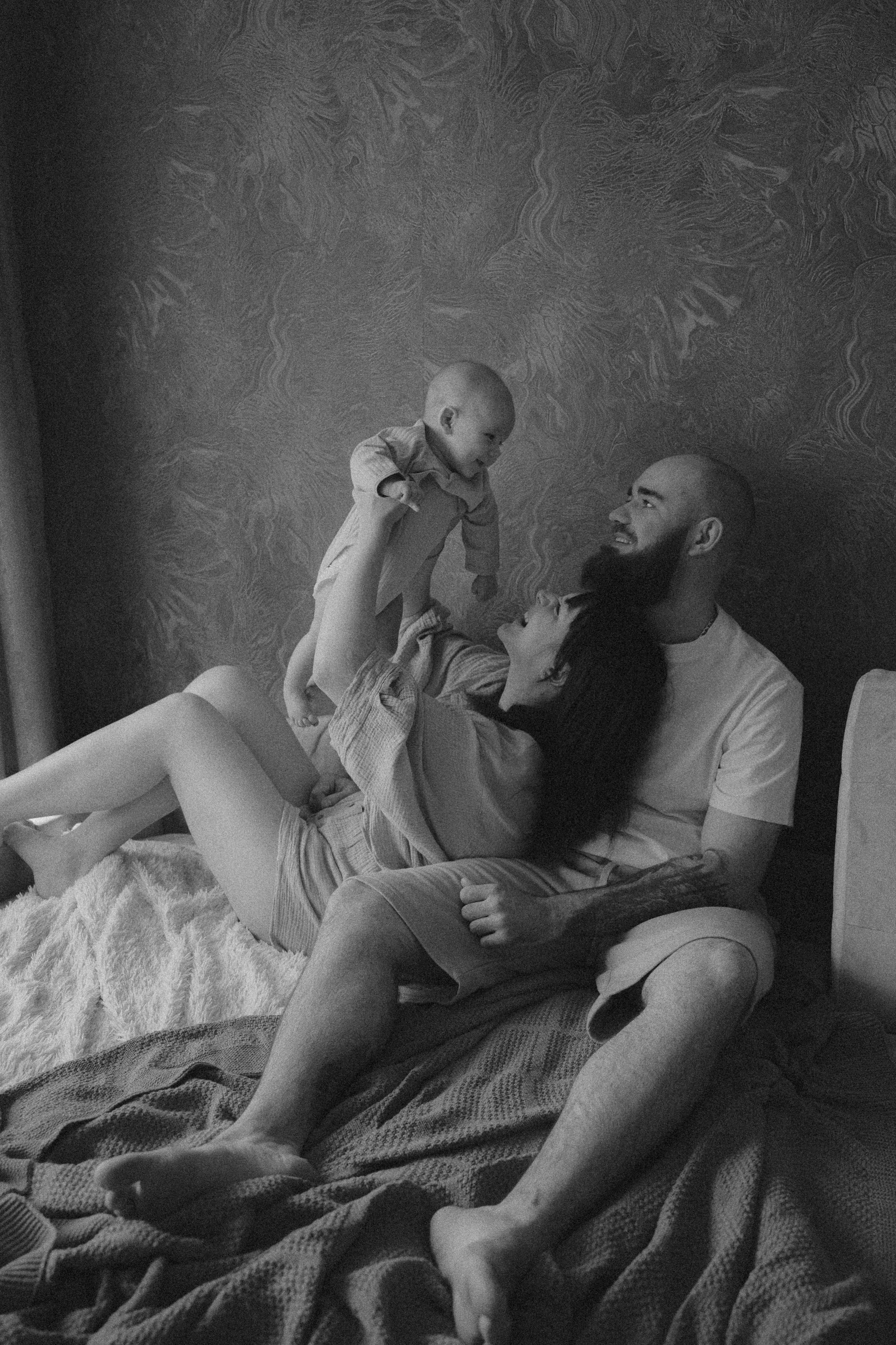 Саша, Лена и Федя. Семейный фотограф • Домашние съемки в Нижнем Новгороде