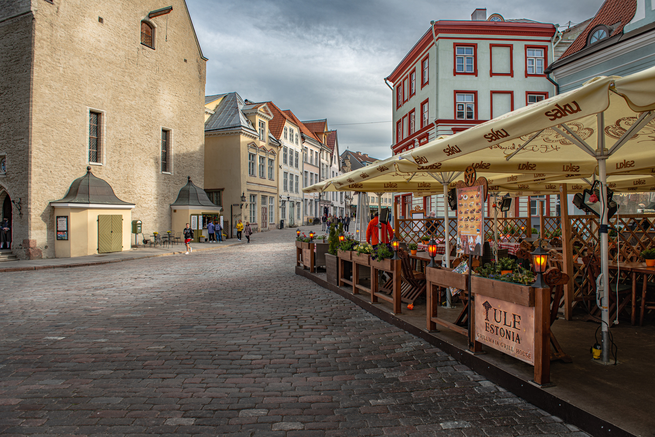 Центр старого города Таллинна Эстонии