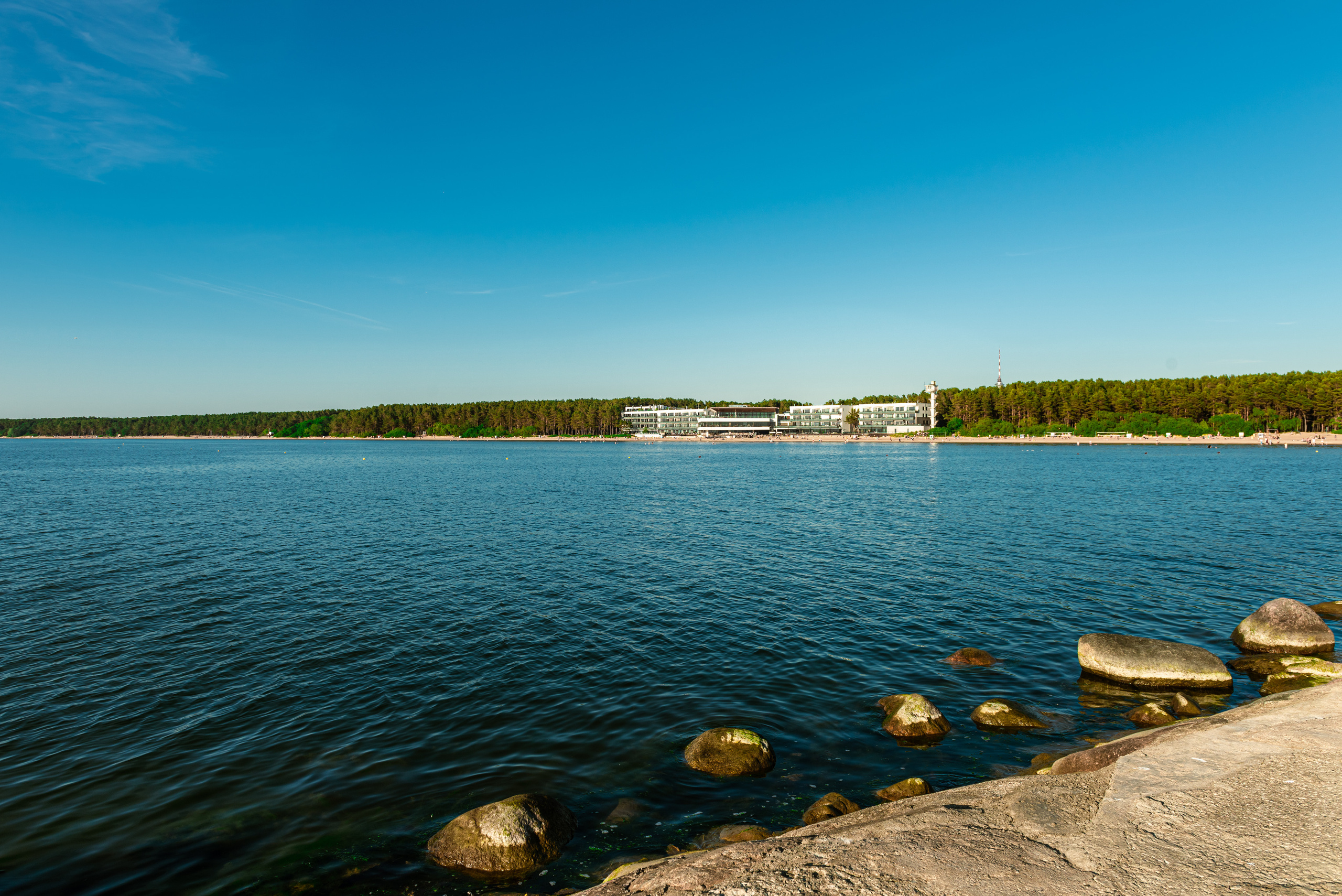 Море пляж Пирита Линнаоса Эстония Таллинн 