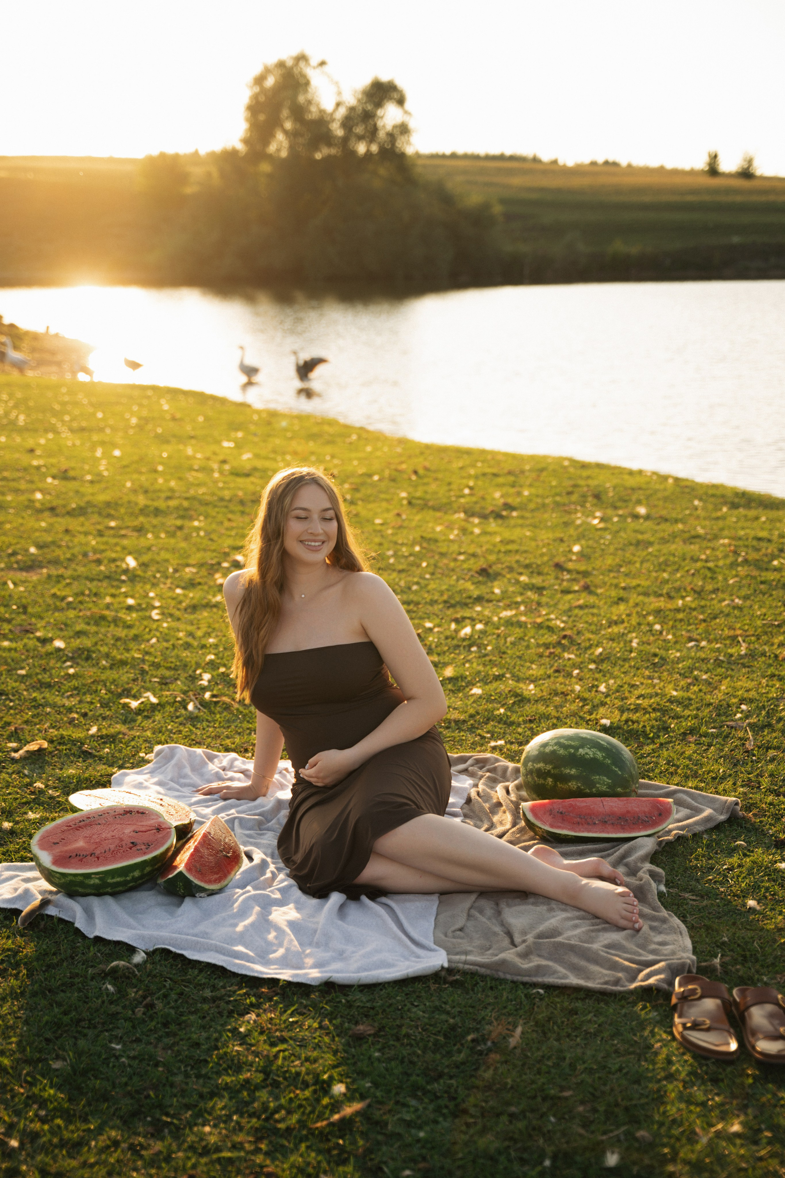 Август. Арбузы. Любовь. Свадебный и портретный фотограф в Брянске и Москве Алина Химушкина
