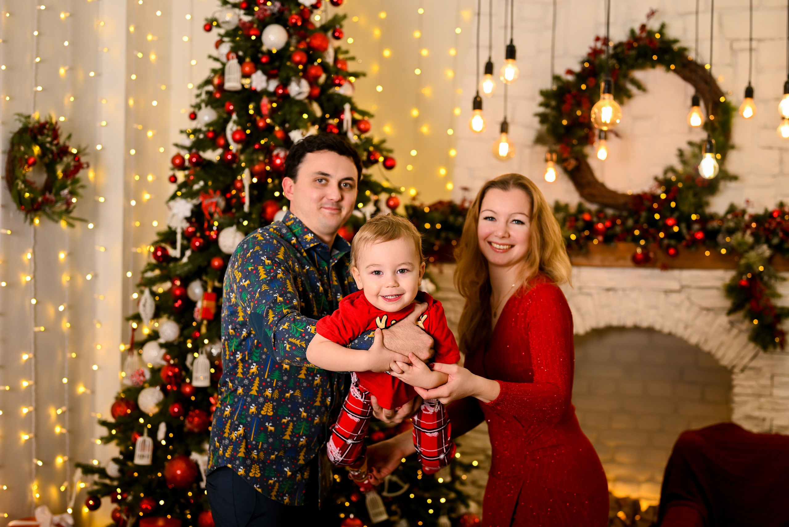 Новогодняя фотосессия. Фотостудия Зефир. Фотосессии в студии под ключ. Москва. Семейные и детские фотосессии