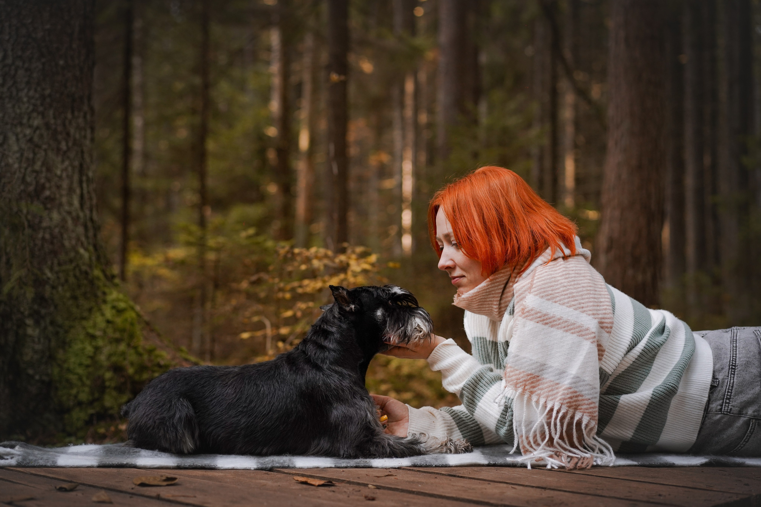 Оля Миша и шнауцеры. Фотограф-анималист в Санкт-Петербурге Яна Мартынова