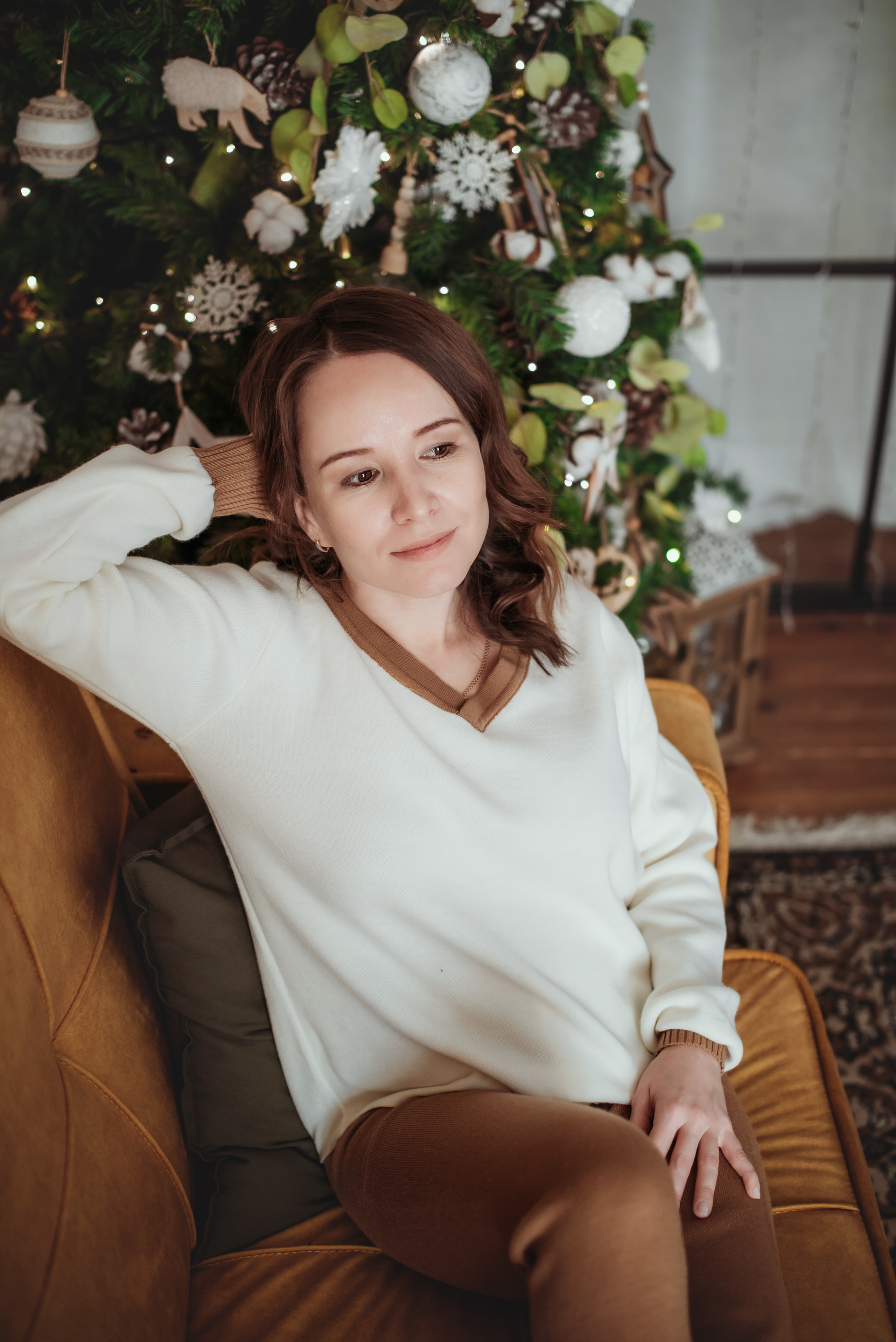 Новогодняя фотосессия. Фотограф Лейла Насибова-женский портрет, семейные фотосессии, контент