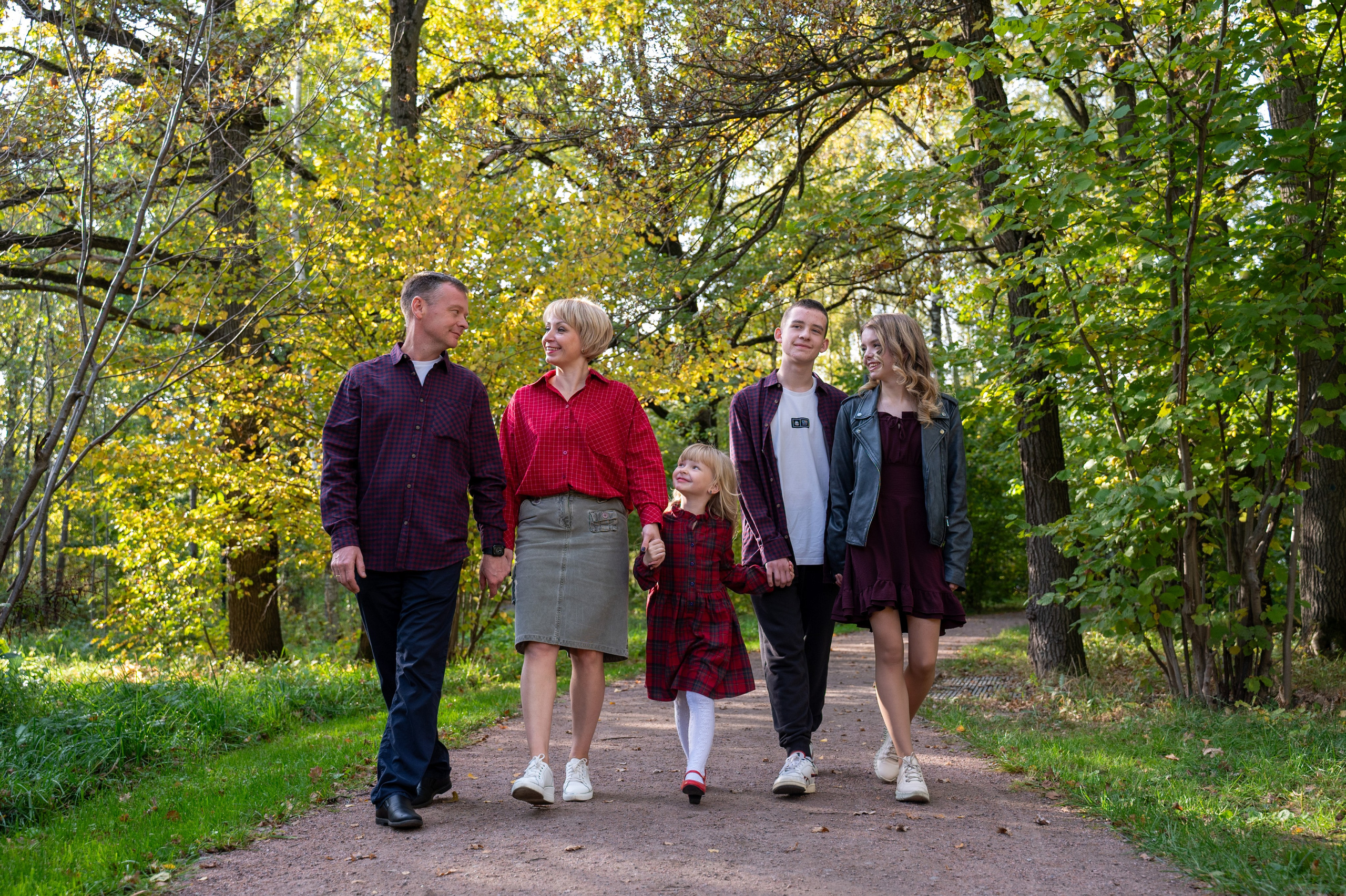 Фотосессия для семьи Кати. Школьный фотограф в Москве