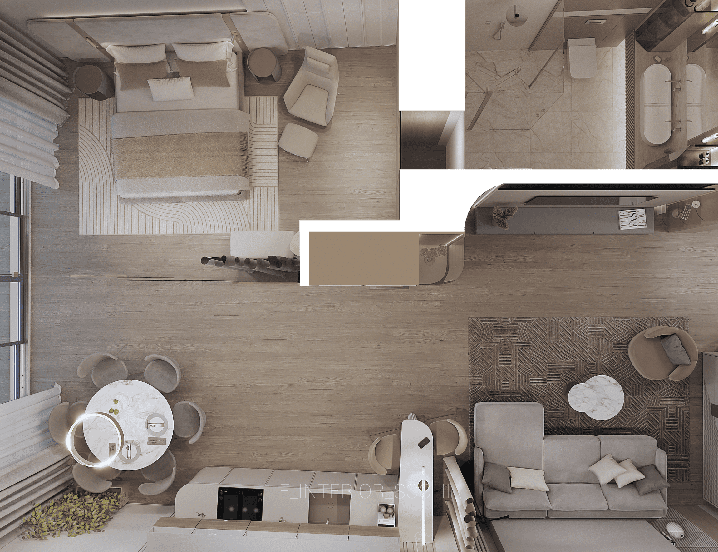 PINA_COLADA. Дизайн интерьера Евгения Тисленко