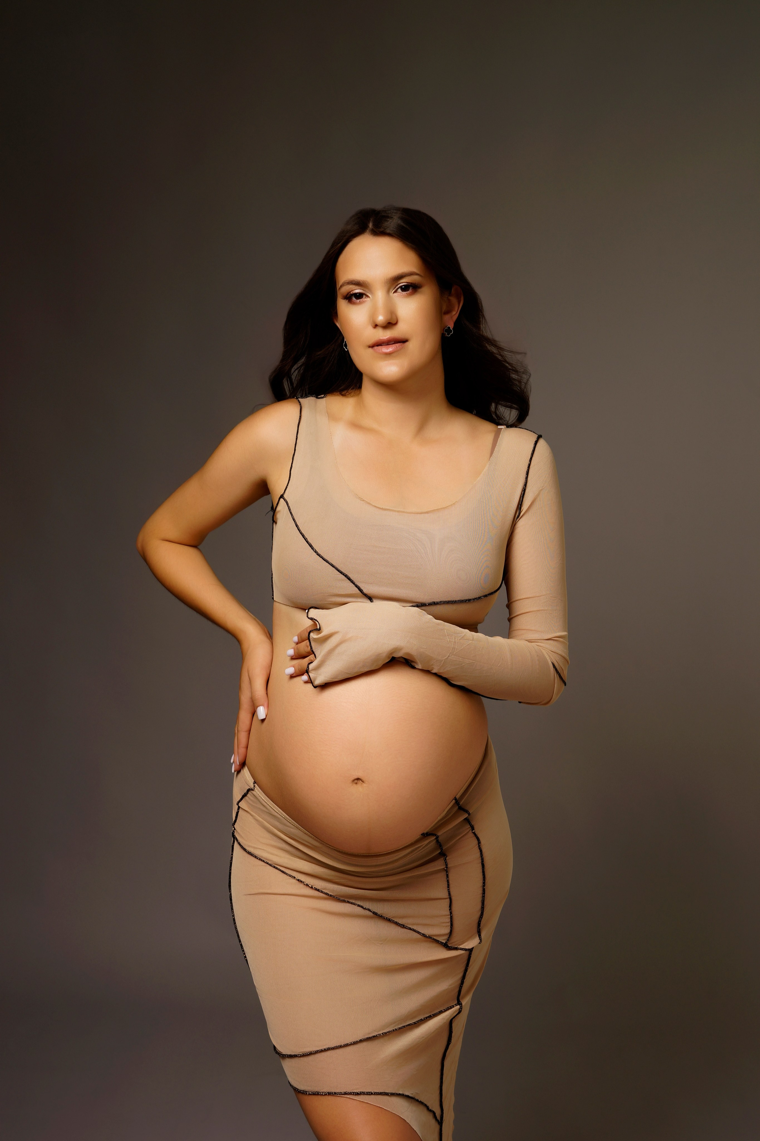 Съёмка беременности в моей фотостудии «НЕБО». Женский фотограф в Химках Алёна Ленёва