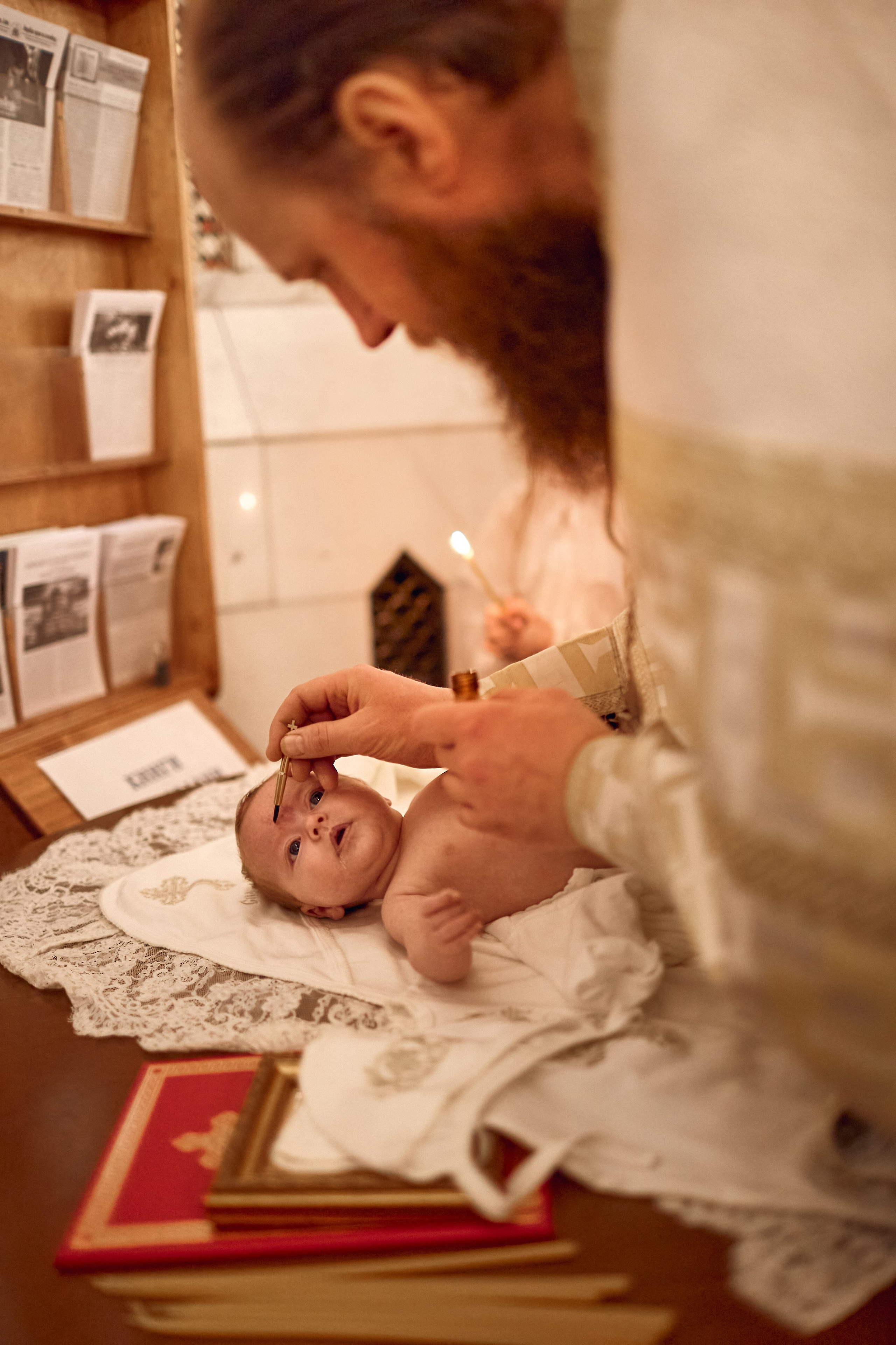 Таинство Крещения. Фотограф Москва|Ясенево Яна Новокрещенных