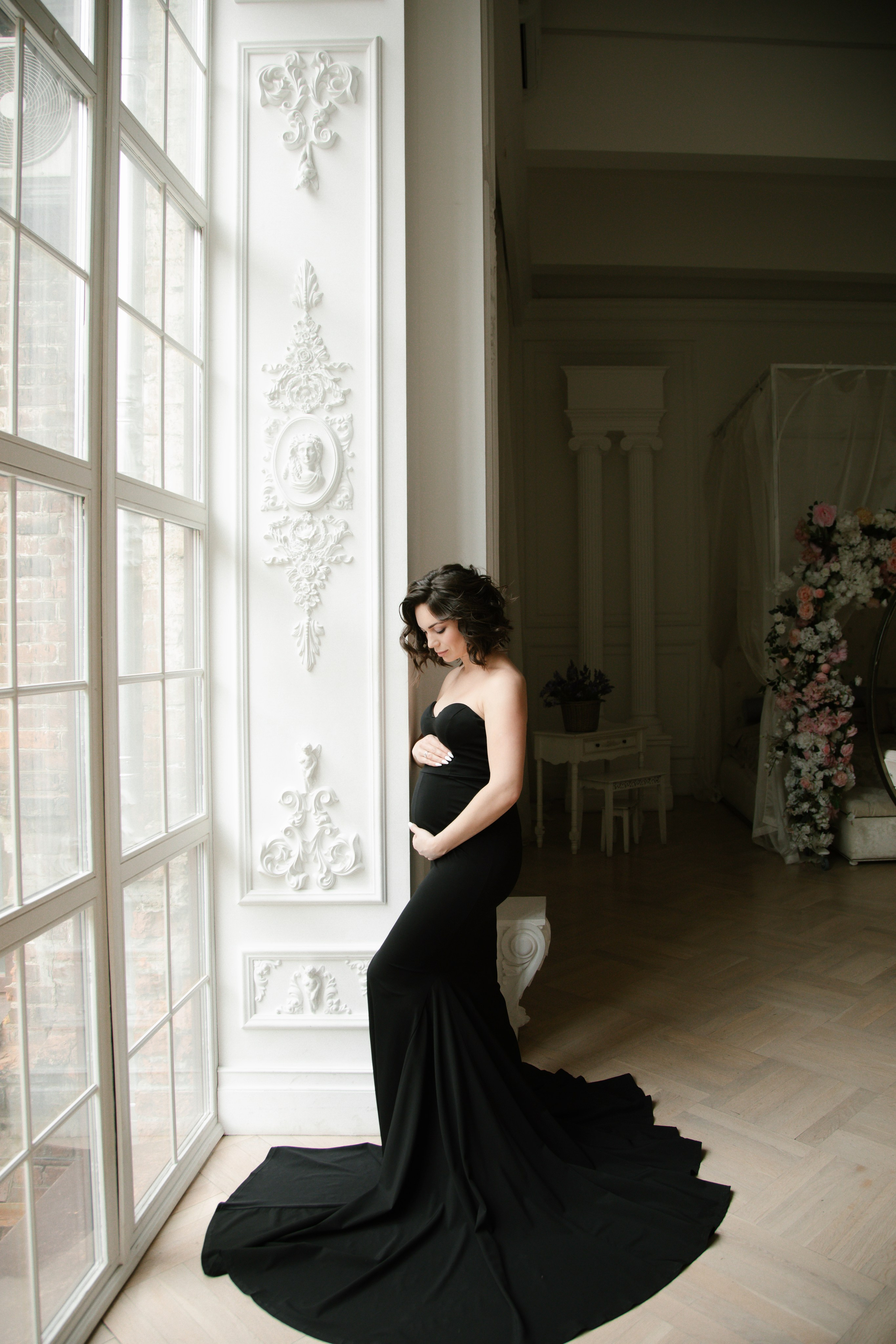 Чёрное платье. Свадебный и семейный фотограф Анастасия Романова в Москве и Московской области