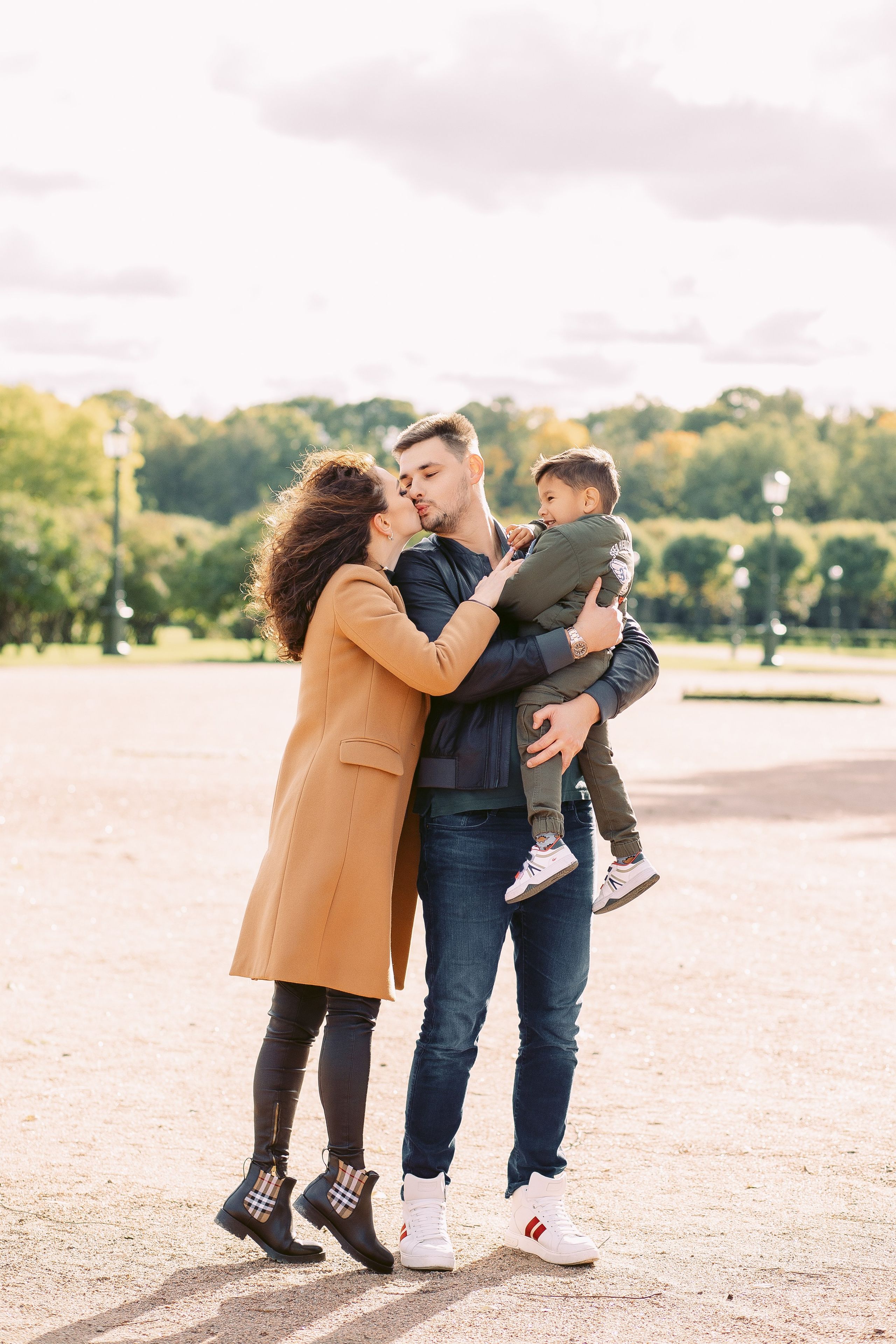 Семейная прогулка осенью на Марсовом поле. Фотограф в Санкт-Петербурге, Анна Скворцова