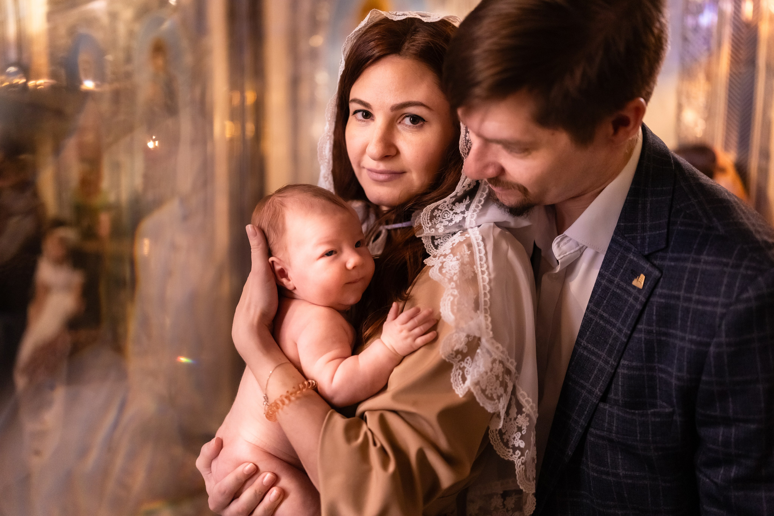 Крещение Леонида. Семейный фотограф и фотограф на Крещение, Венчание в Москве и Подмосковье Людмила Клюева