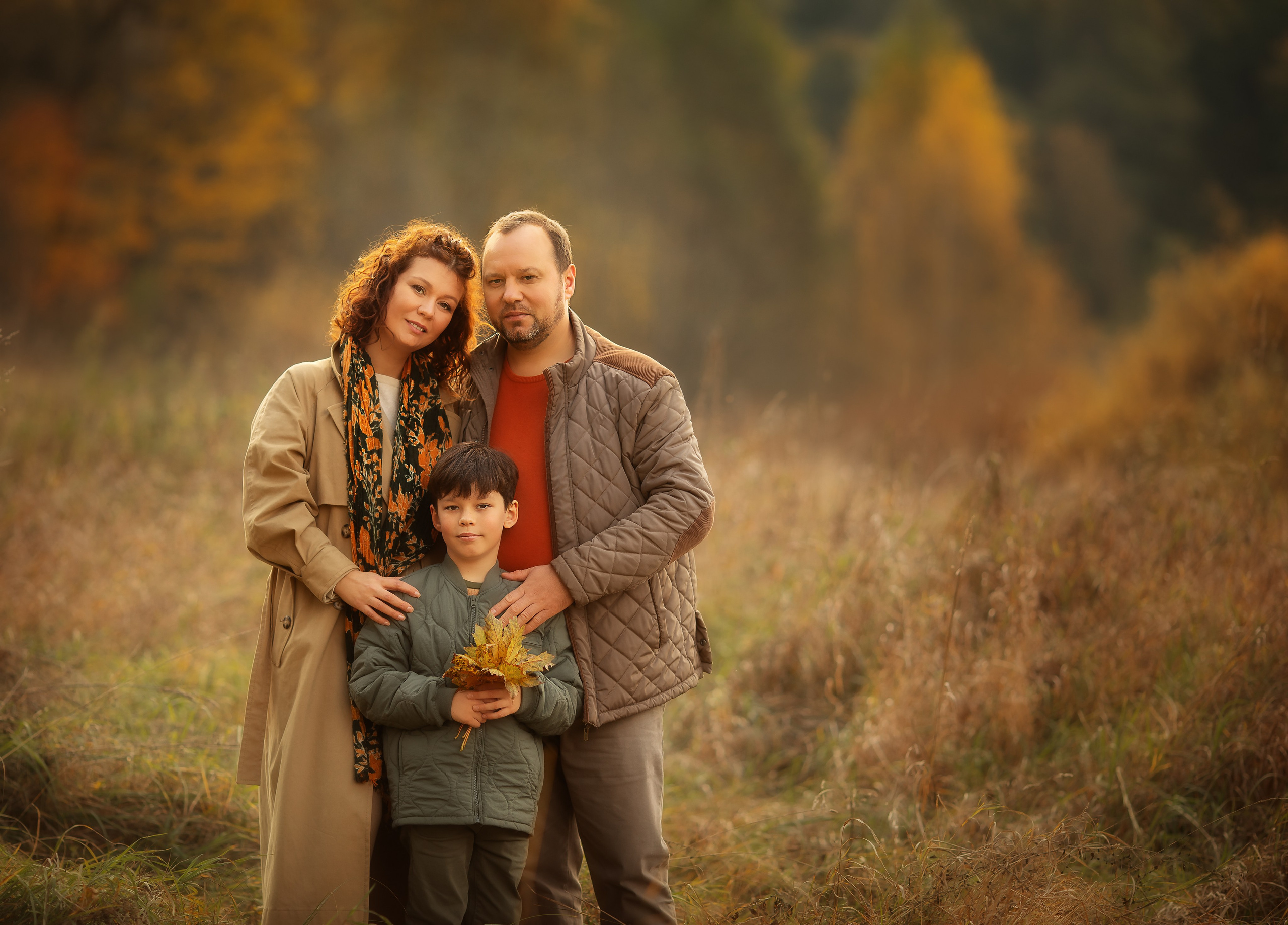 семейная фотосессия осенью