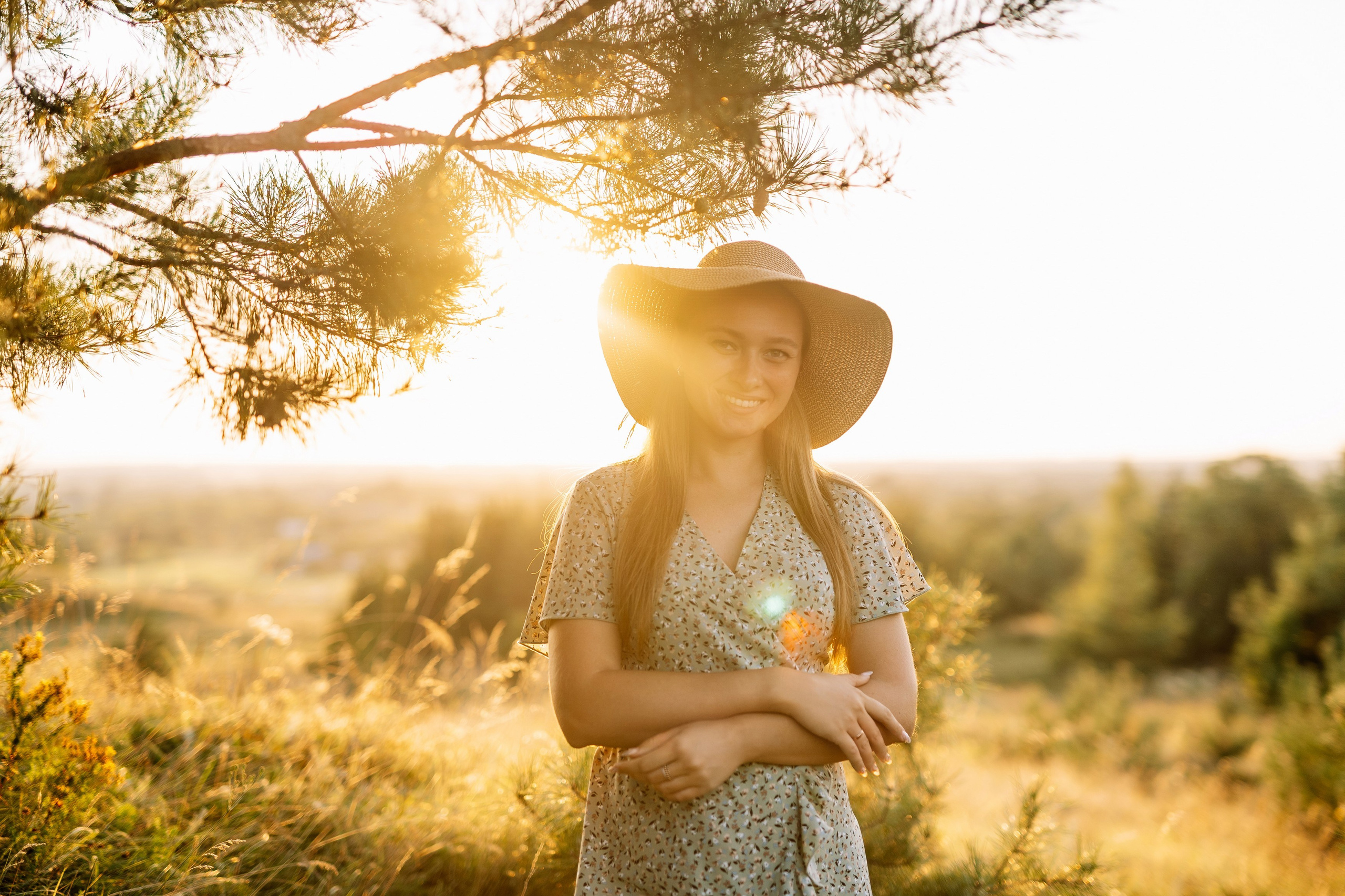Фотосессия на закате на фоне природы для Инны и Максима. Свадебный фотограф в Тамбове Павел Четвертков