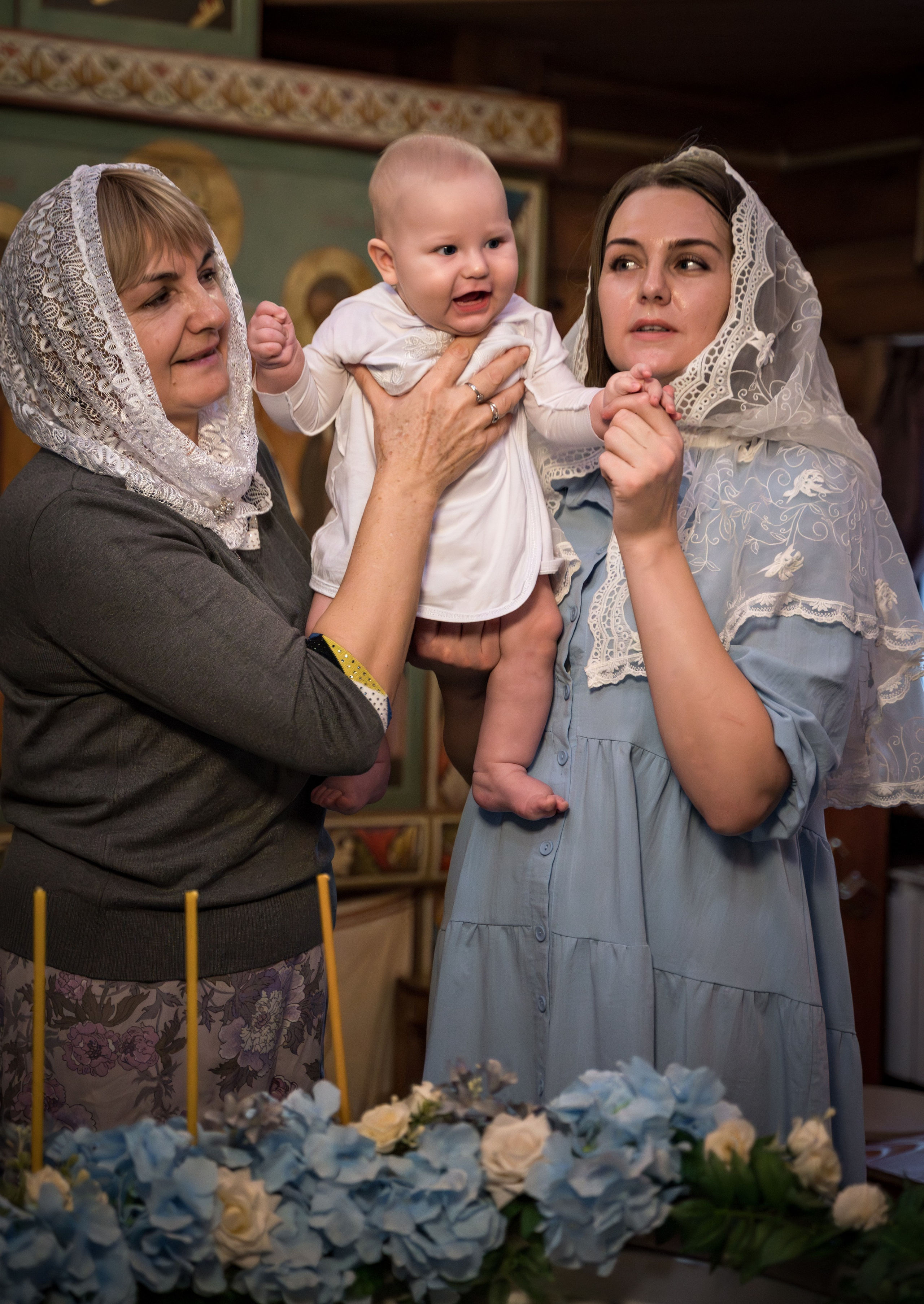 Крещение в Никольском храме д. Островцы