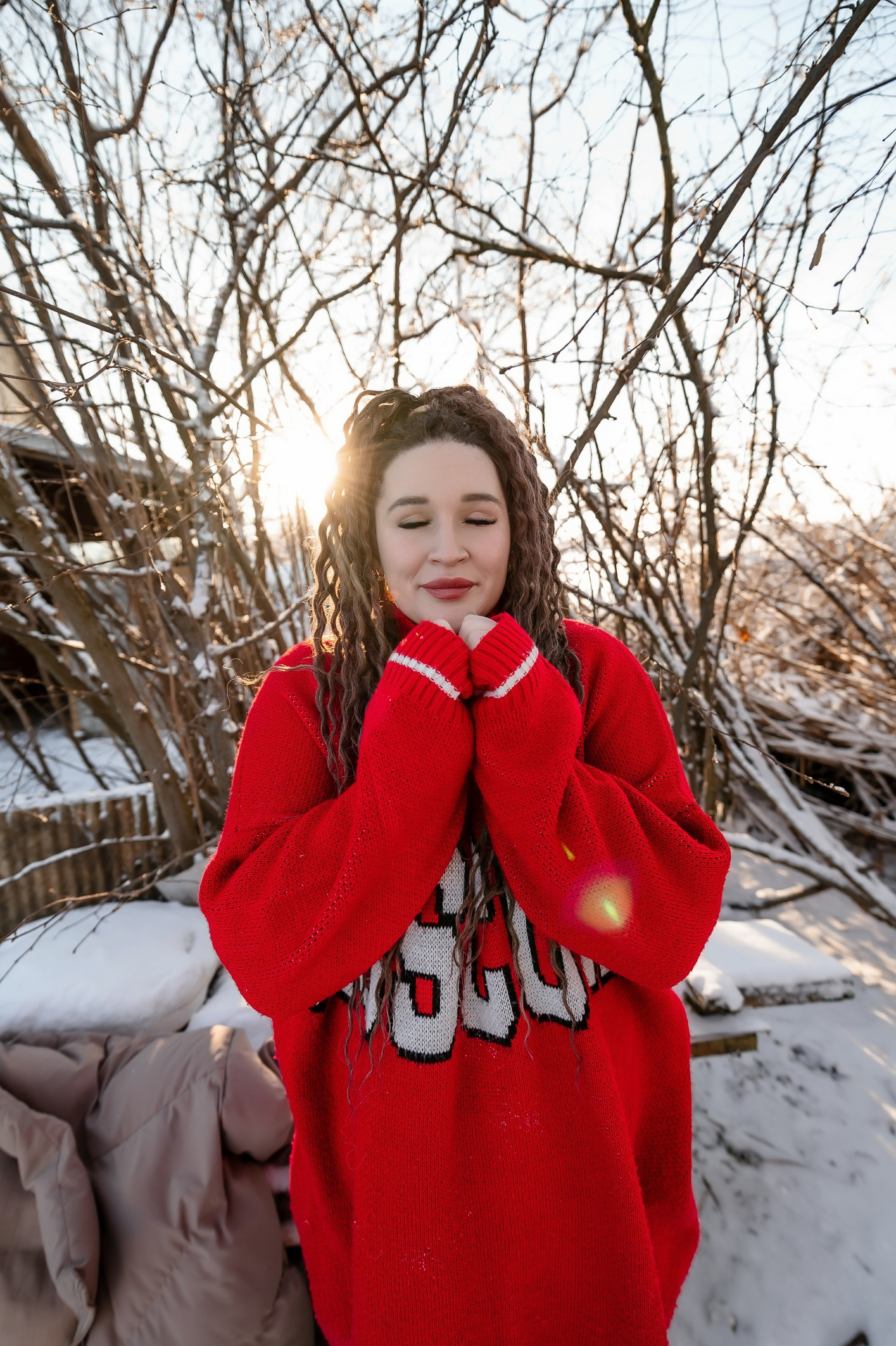 Мария. Зима. Солнечная история. Фотограф Котова Валентина