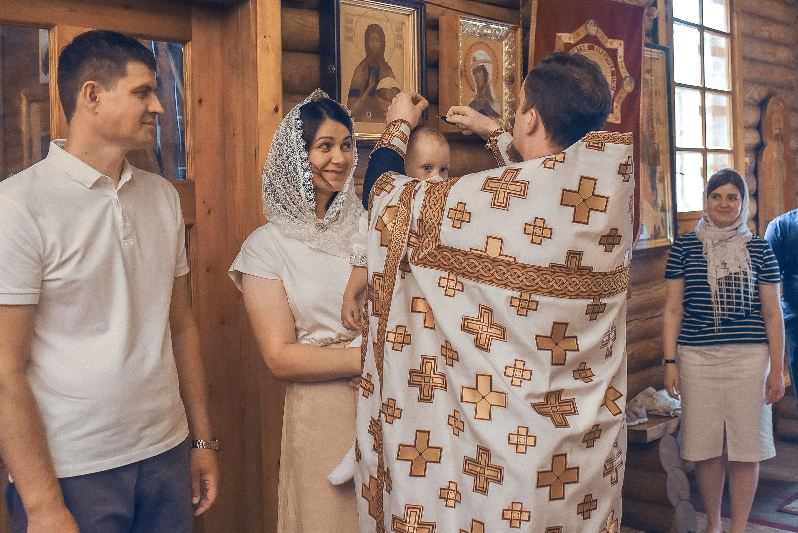 Крещение Романа. Семейный фотограф в Ростове-на-Дону Мария Панарина