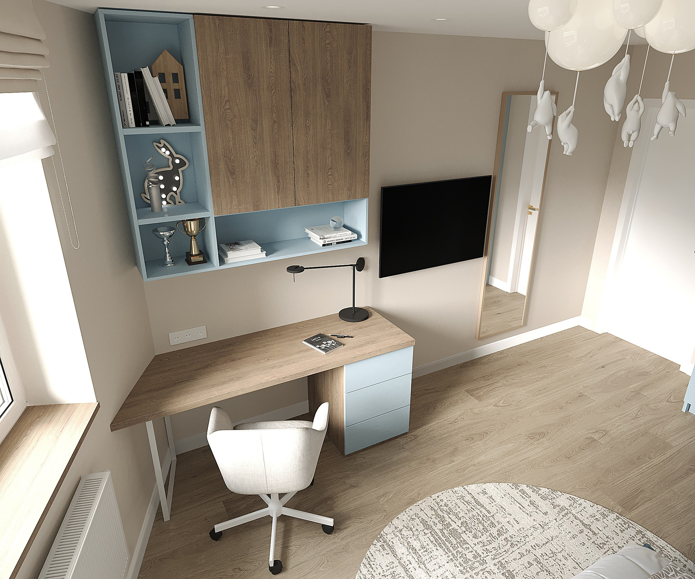 Современная квартира с элементами джапанди. Lina architector | Дизайн интерьера