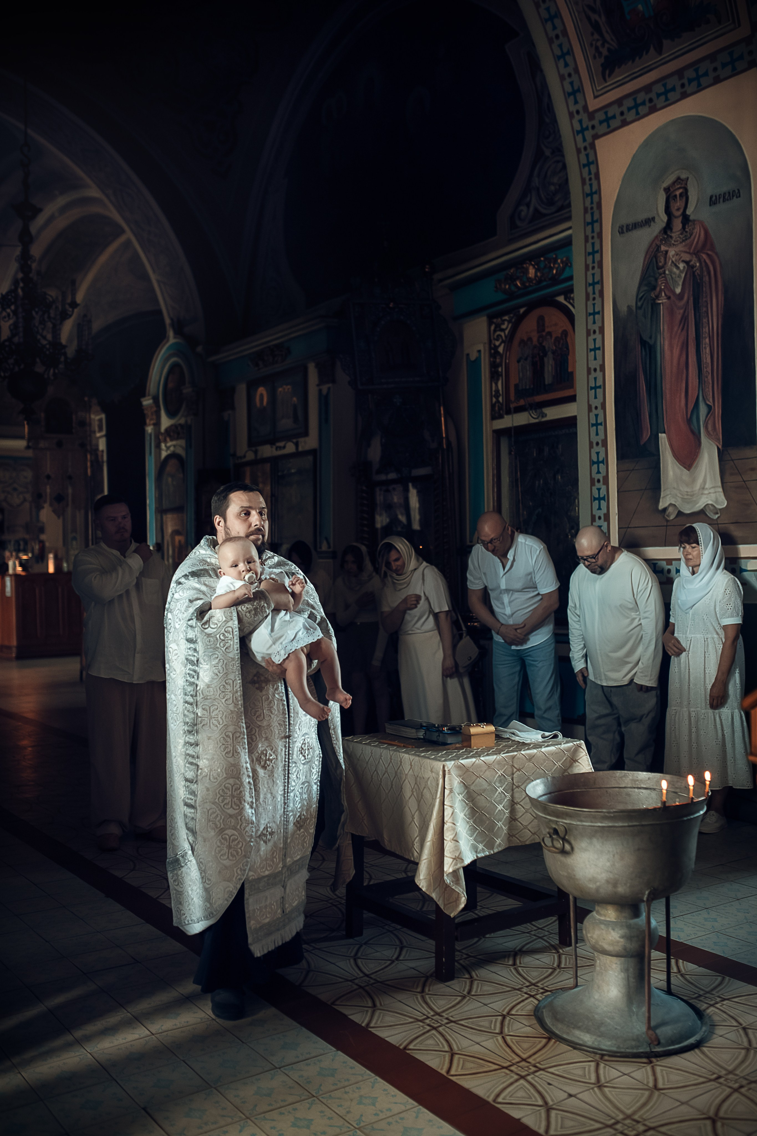 Фотосъемка крещения в храме села Домодедово