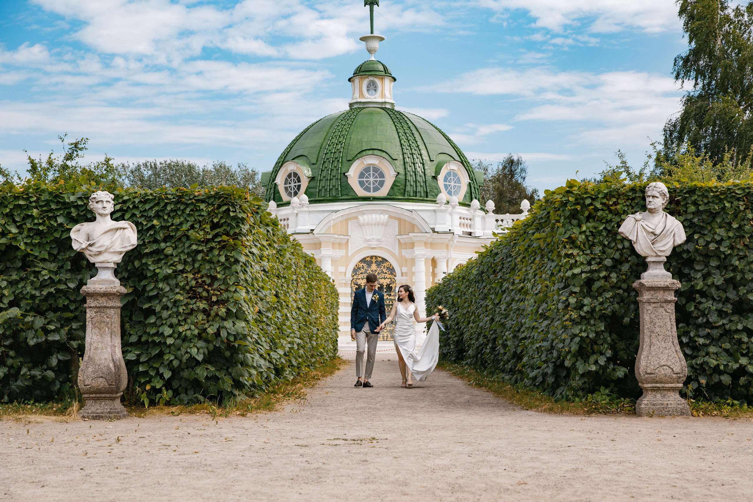 Свадебная фотосессия в усадьбе Кусково. Фотограф и видеограф Анна Домашенко