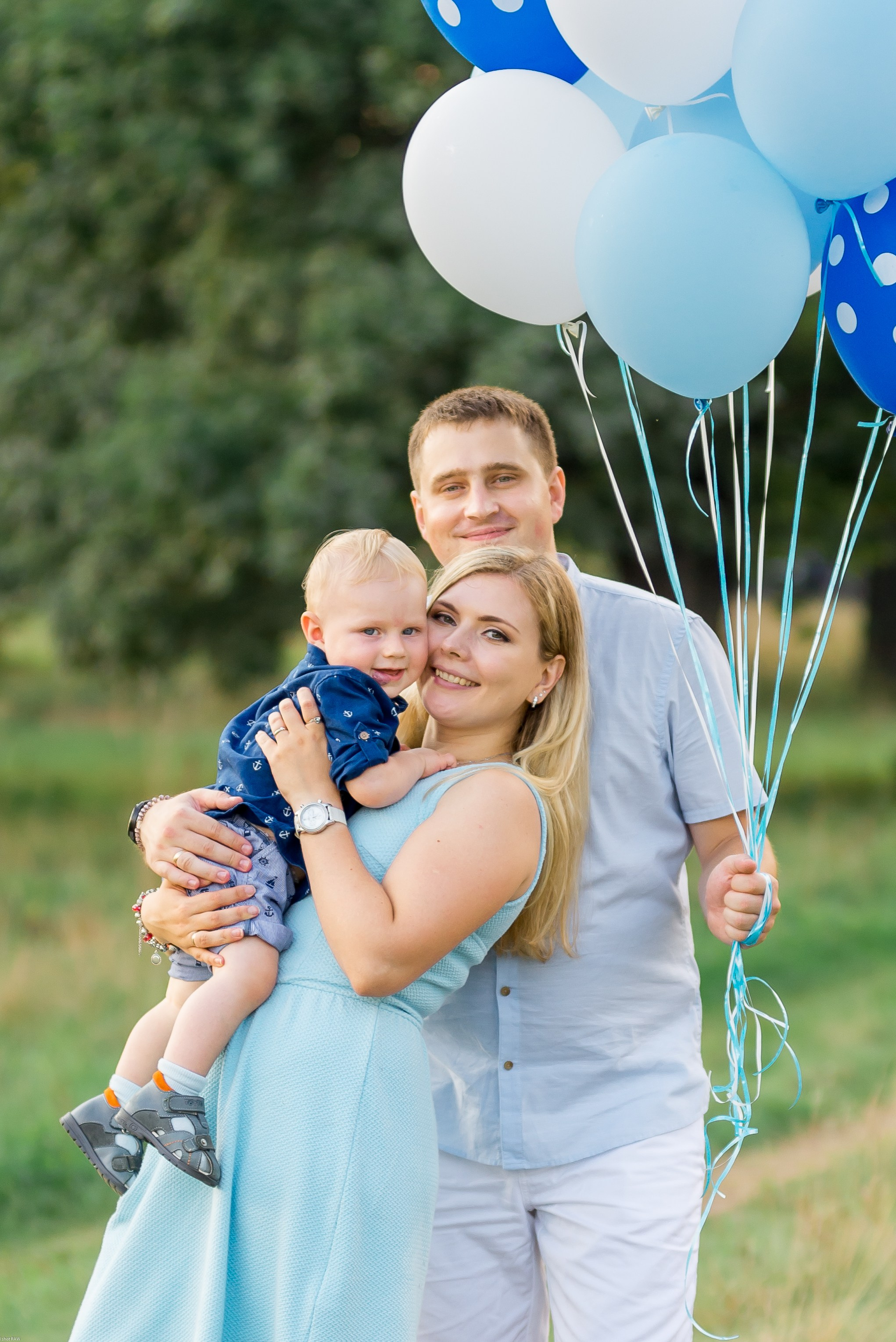 Вова, Маша и маленький Серёжа. Свадебный фотограф в Рязани Вагнер Владимир