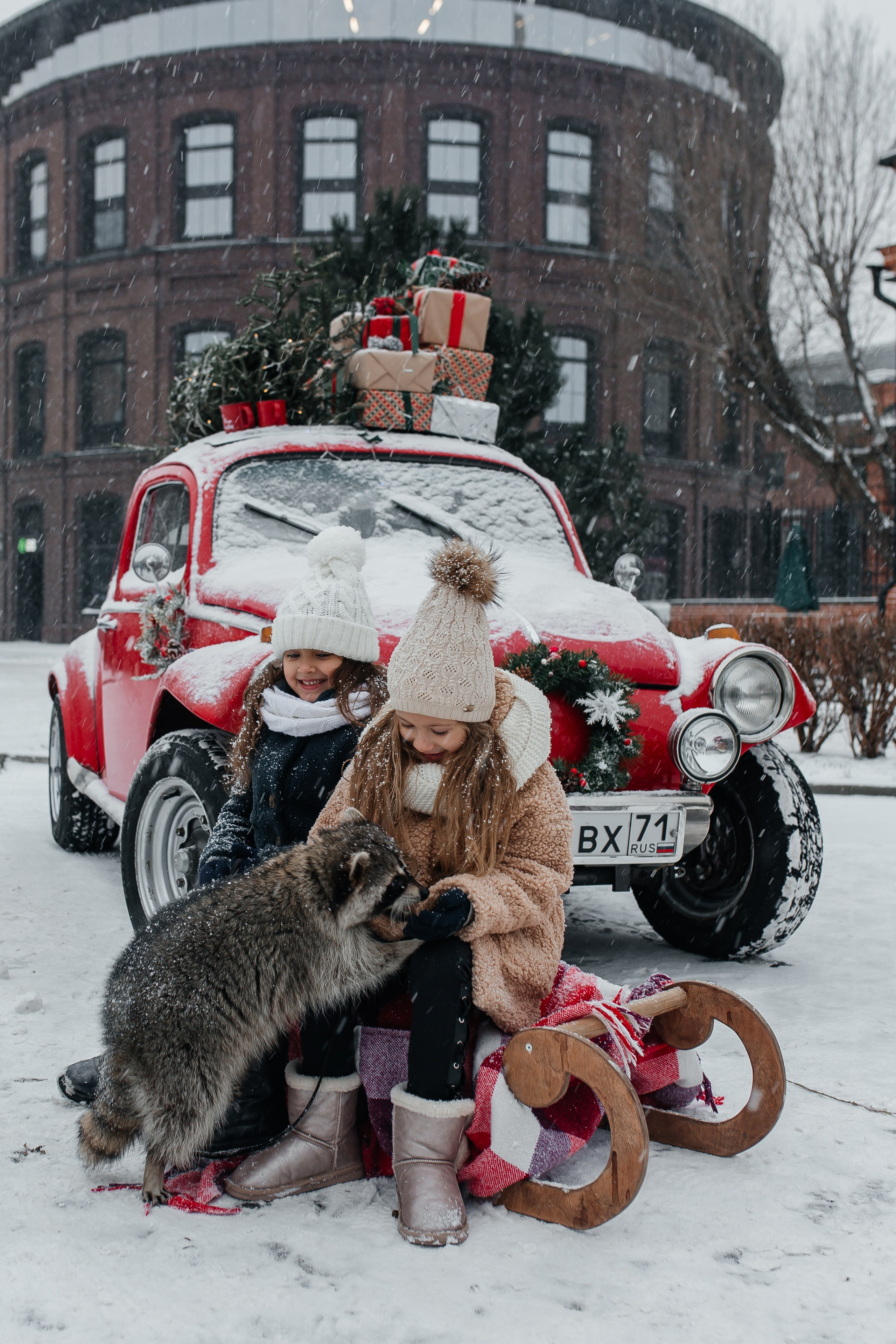 Зимняя фотосессия на улице