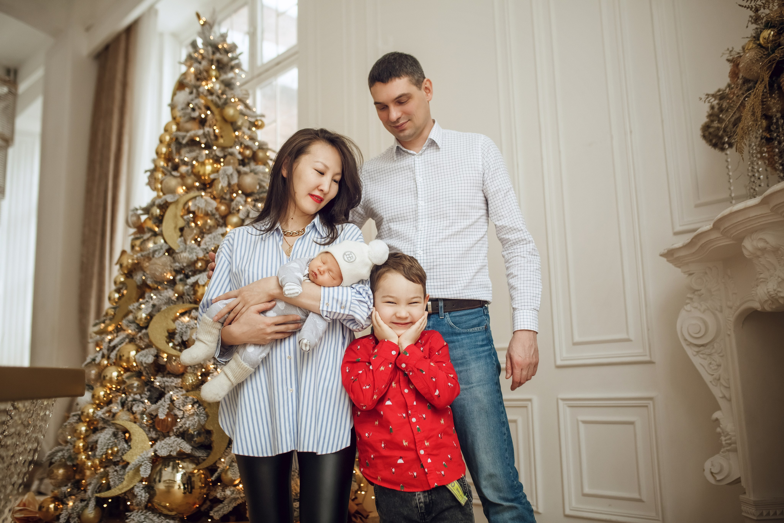 Ника, Родион и Рома. Фотограф на Крещение, семейный фотограф в Москве