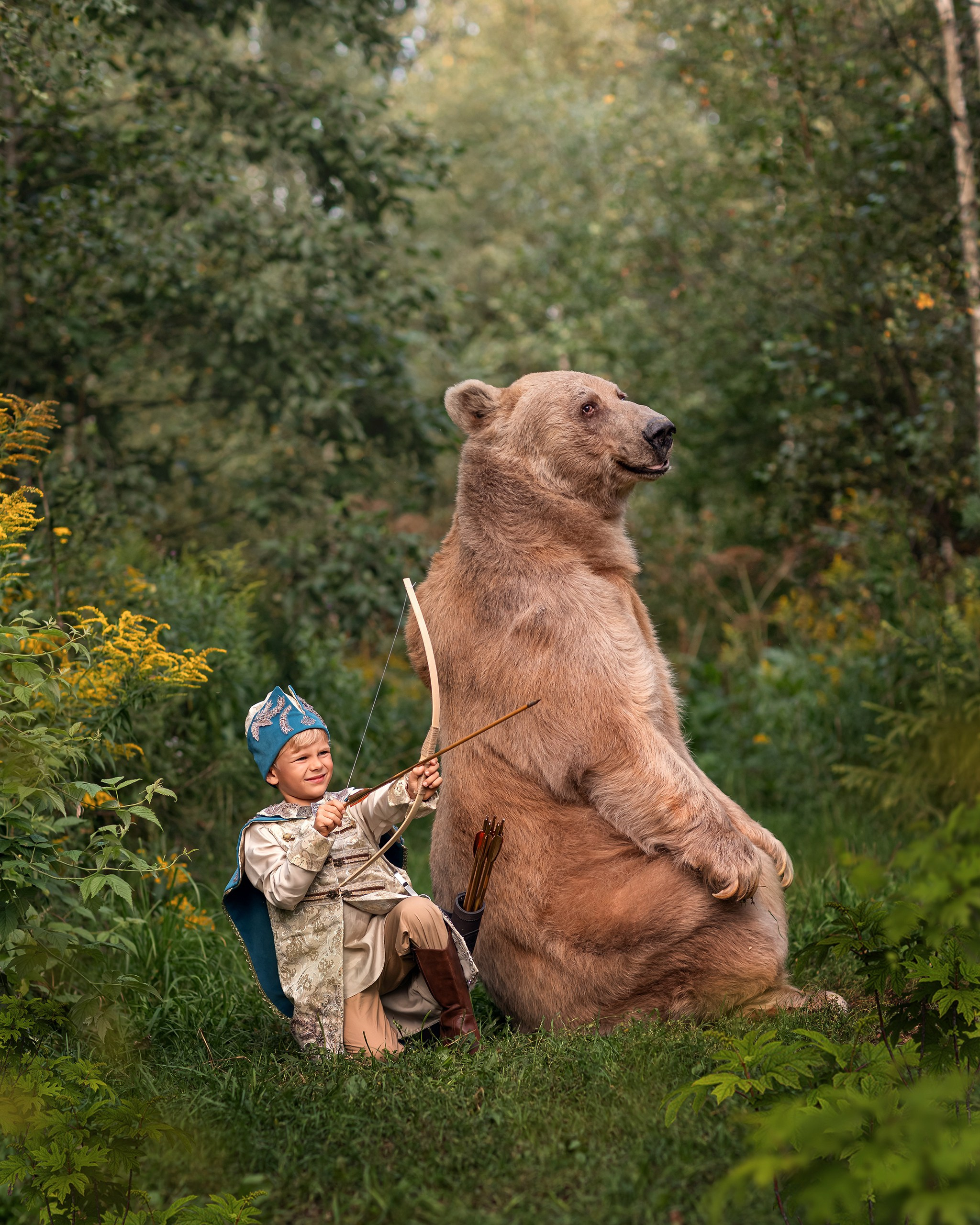 Семейная съемка с животными. Детский и семейный фотограф Елена Михайлова в Москве