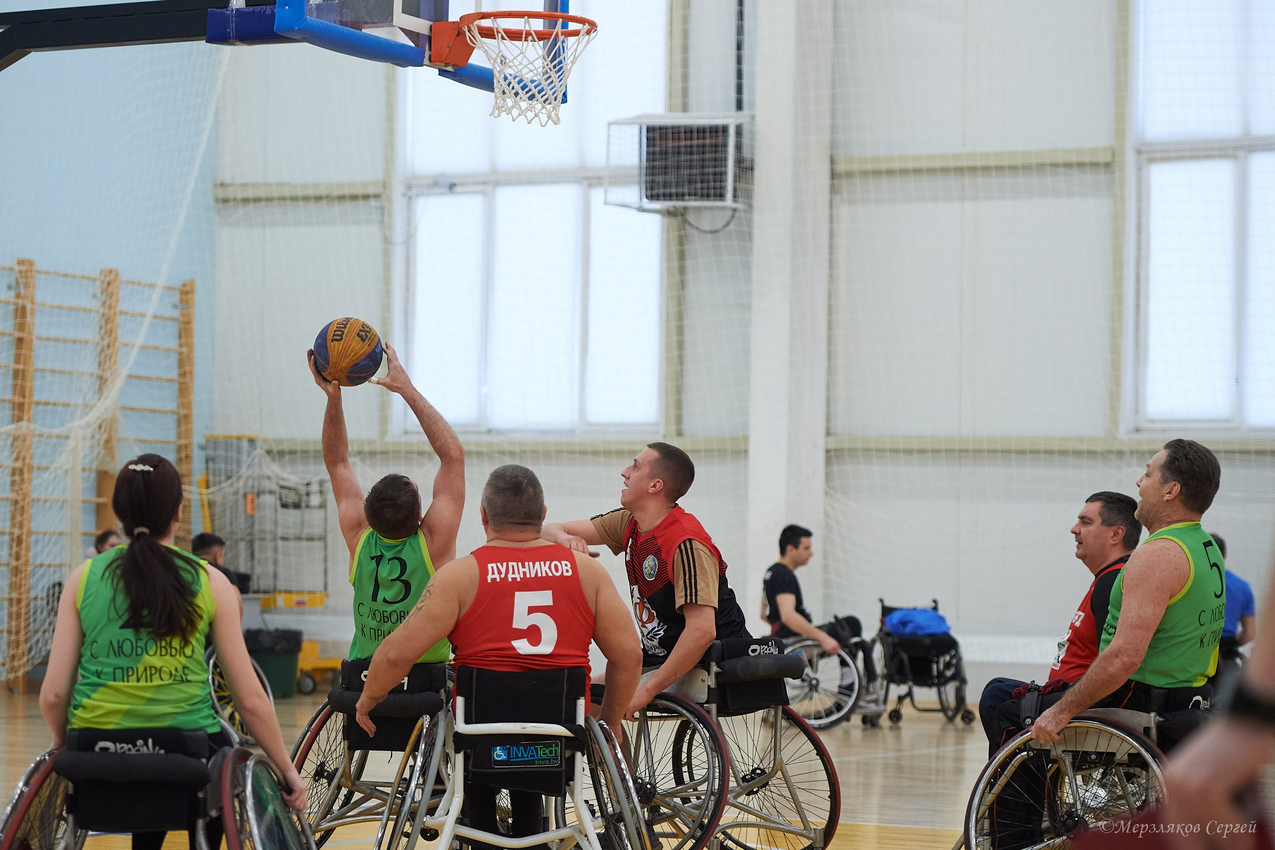 X традиционный Рождественский турнир по баскетболу на колясках. Ижевск. Спортивный репортажный фотограф в Ижевске Сергей Мерзляков