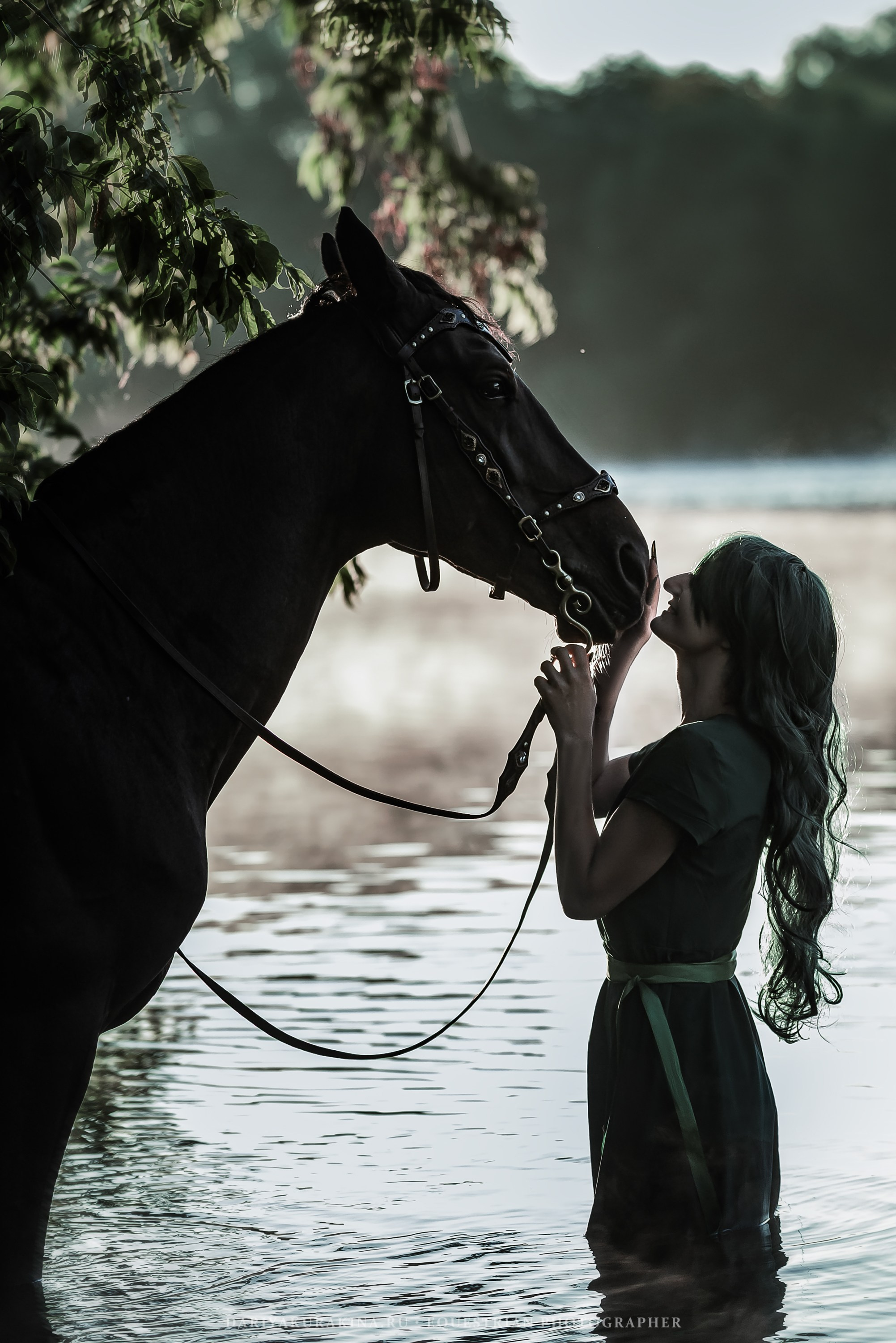 Мрачная русалка. Конный фотограф Куракина Дарья • Фотосессии с лошадьми