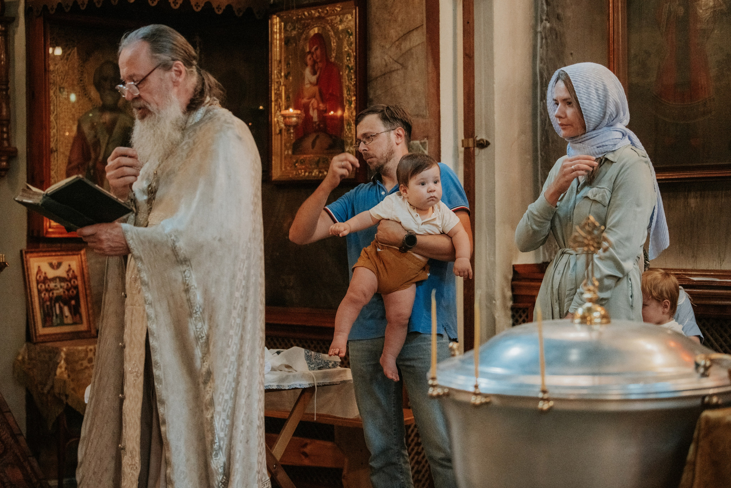 Фотосессия на крещение. Семейный фотограф в Москве Полина Ситникова
