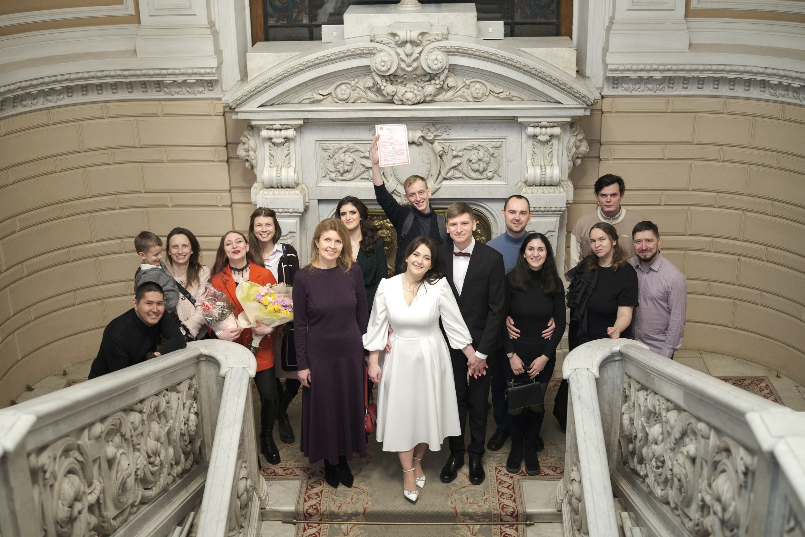 Дворец бракосочетания №1 - Фотосессия вечером в феврале в ЗАГСе