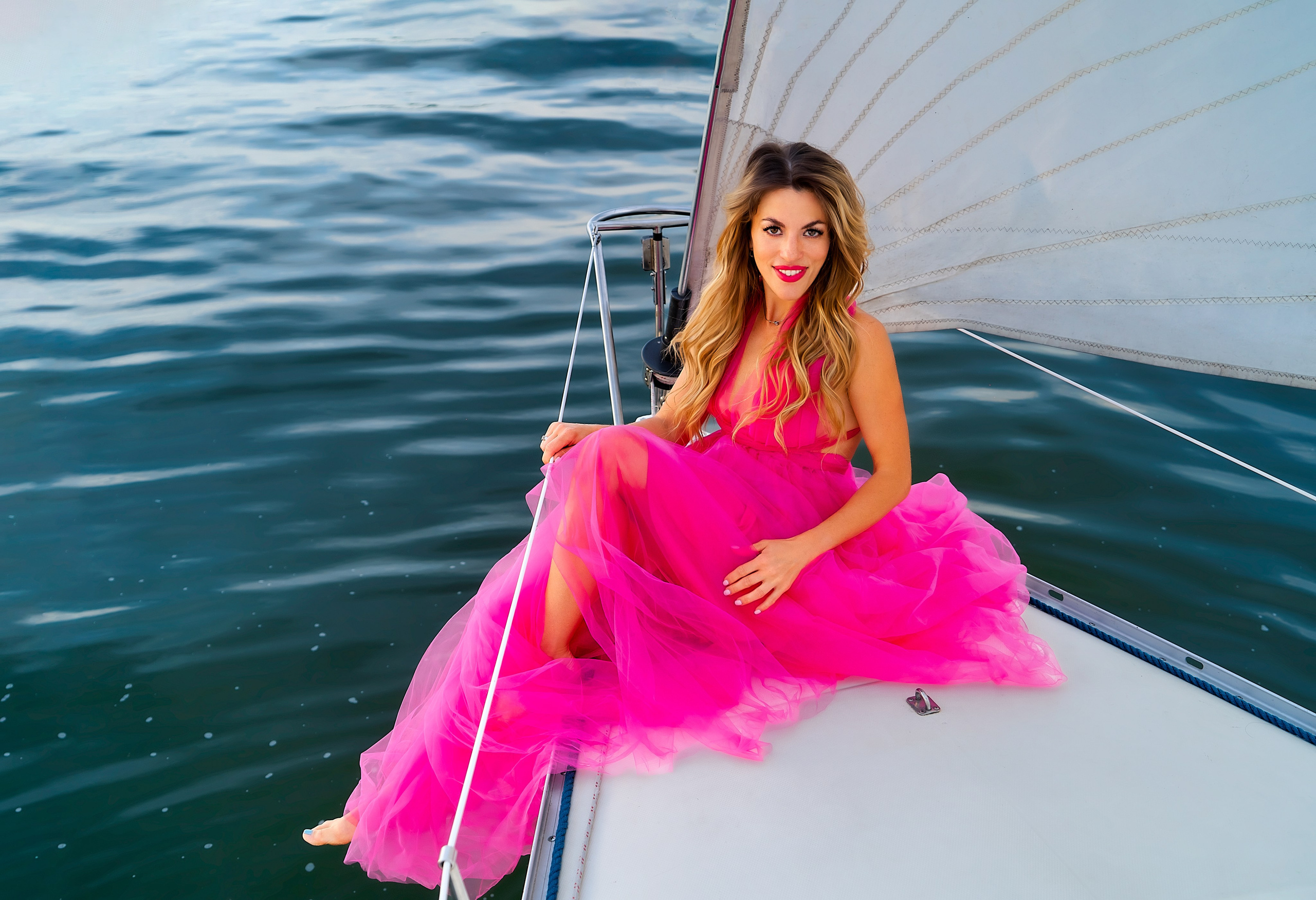 Платье розовое (р-р 42-46)