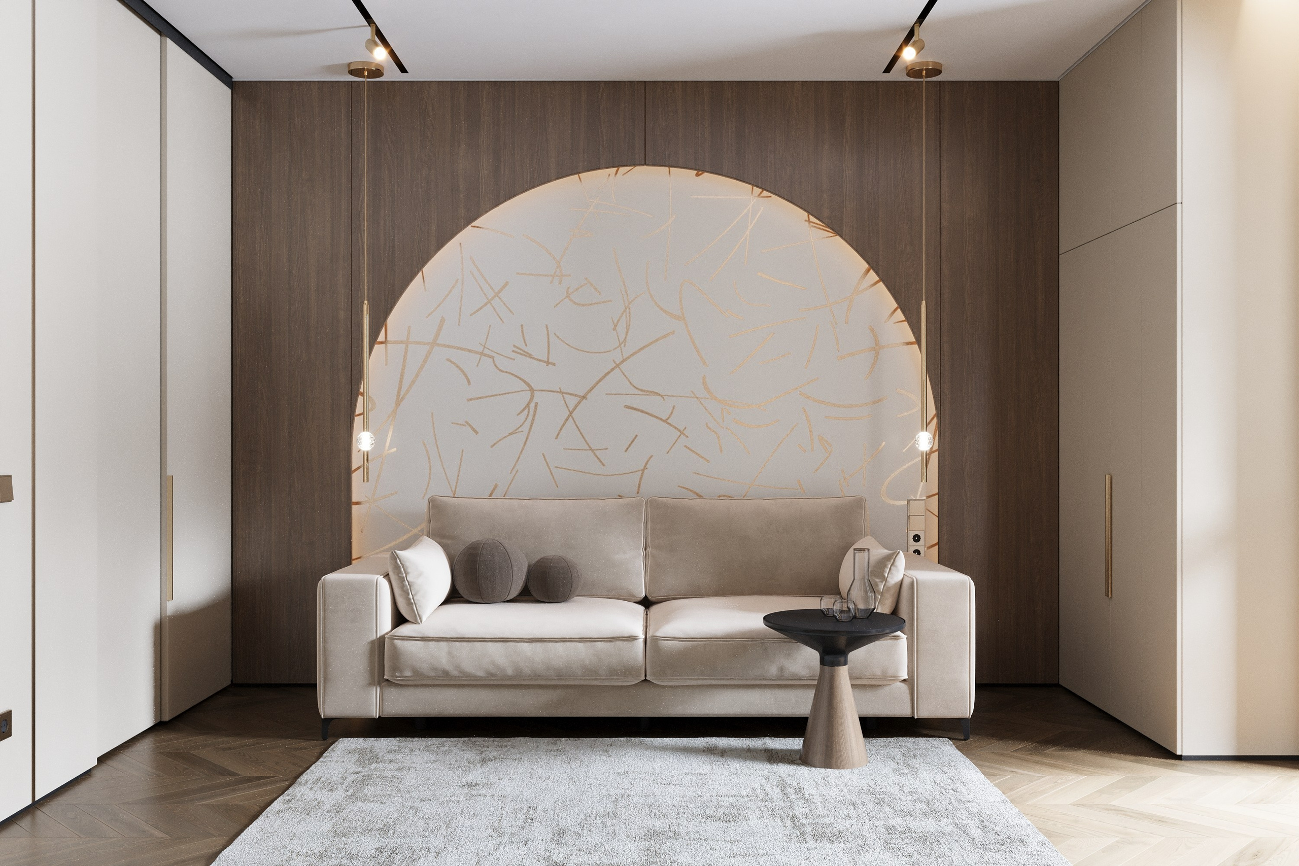 Квартира 142 м². Дизайнер интерьера Малюгина Ксения Санкт-Петербург