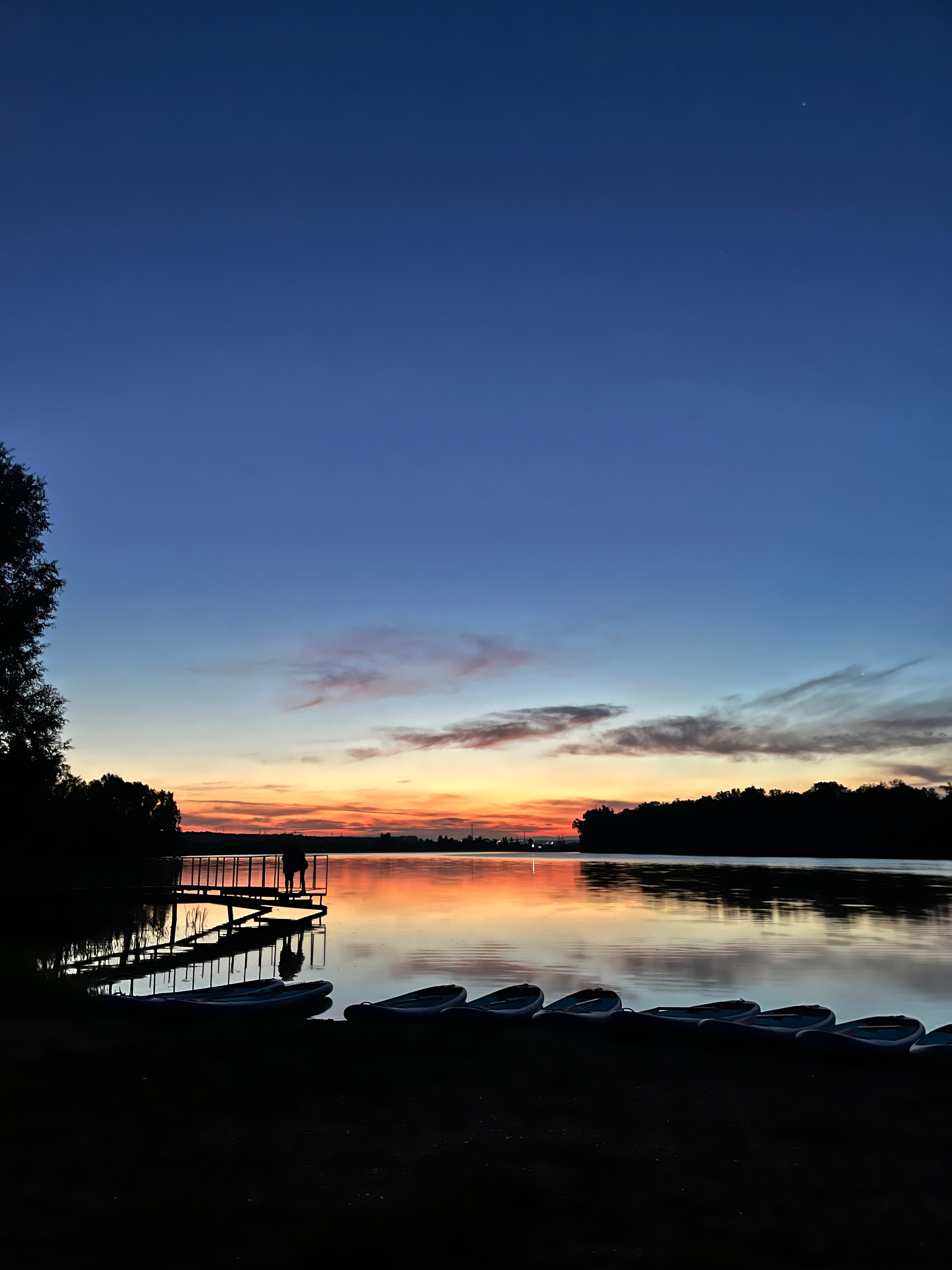 Рассвет на сапах на Ольховом озере
