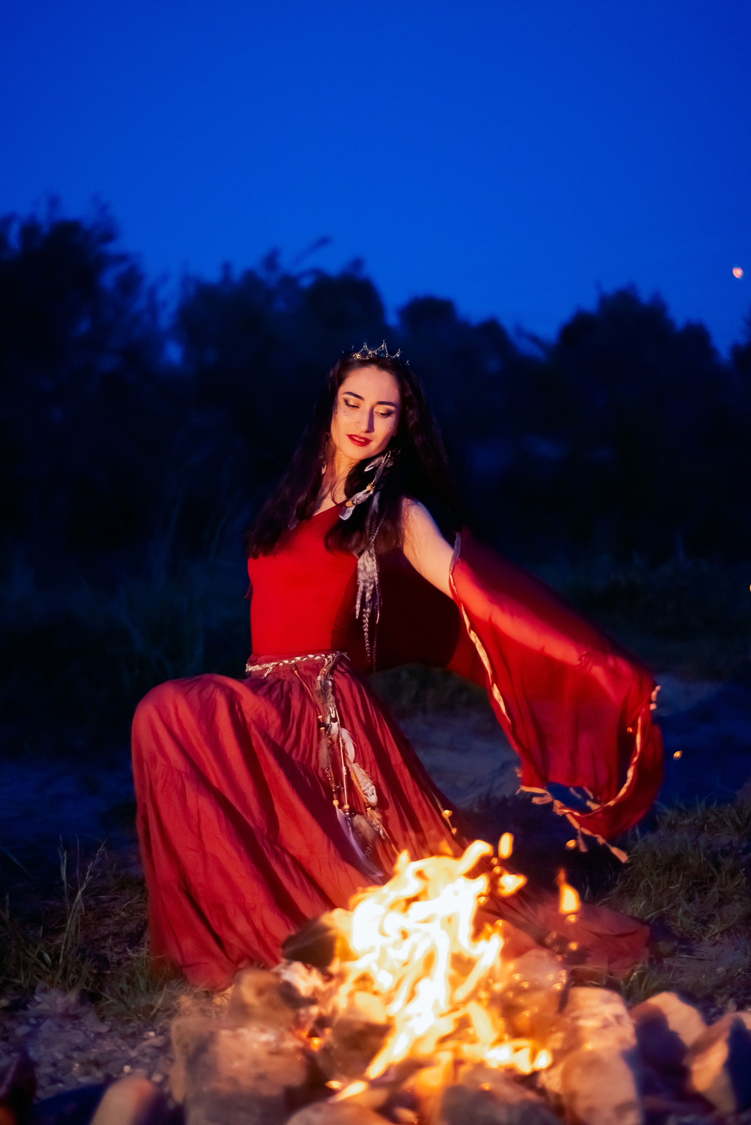 У костра. Семейный и женский фотограф Лоо Краснодар Сочи Энем Татьяна Трибурт