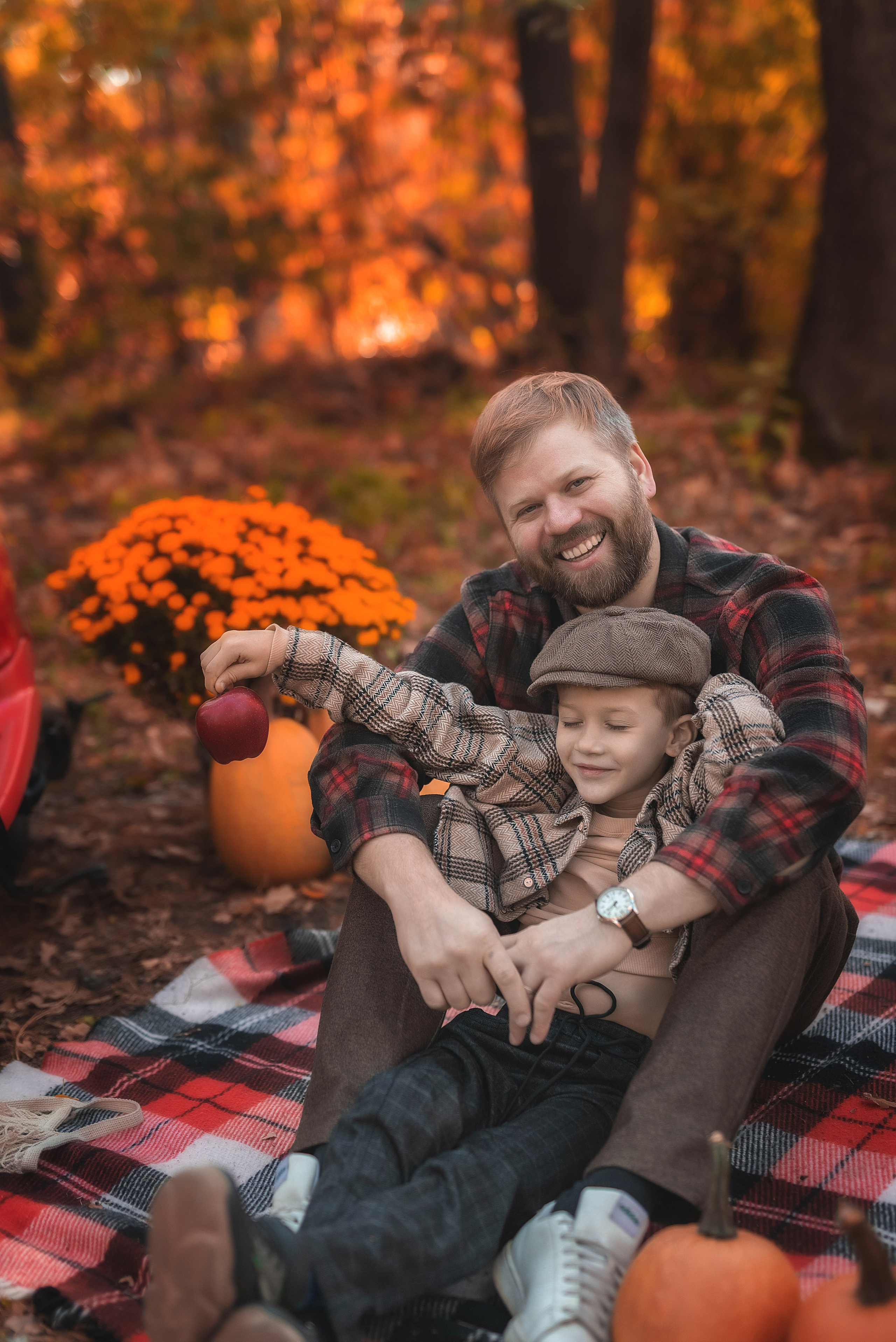 Осенняя фотосессия в лесу. Семейный, детский фотограф в Воронеже Анна Никитина