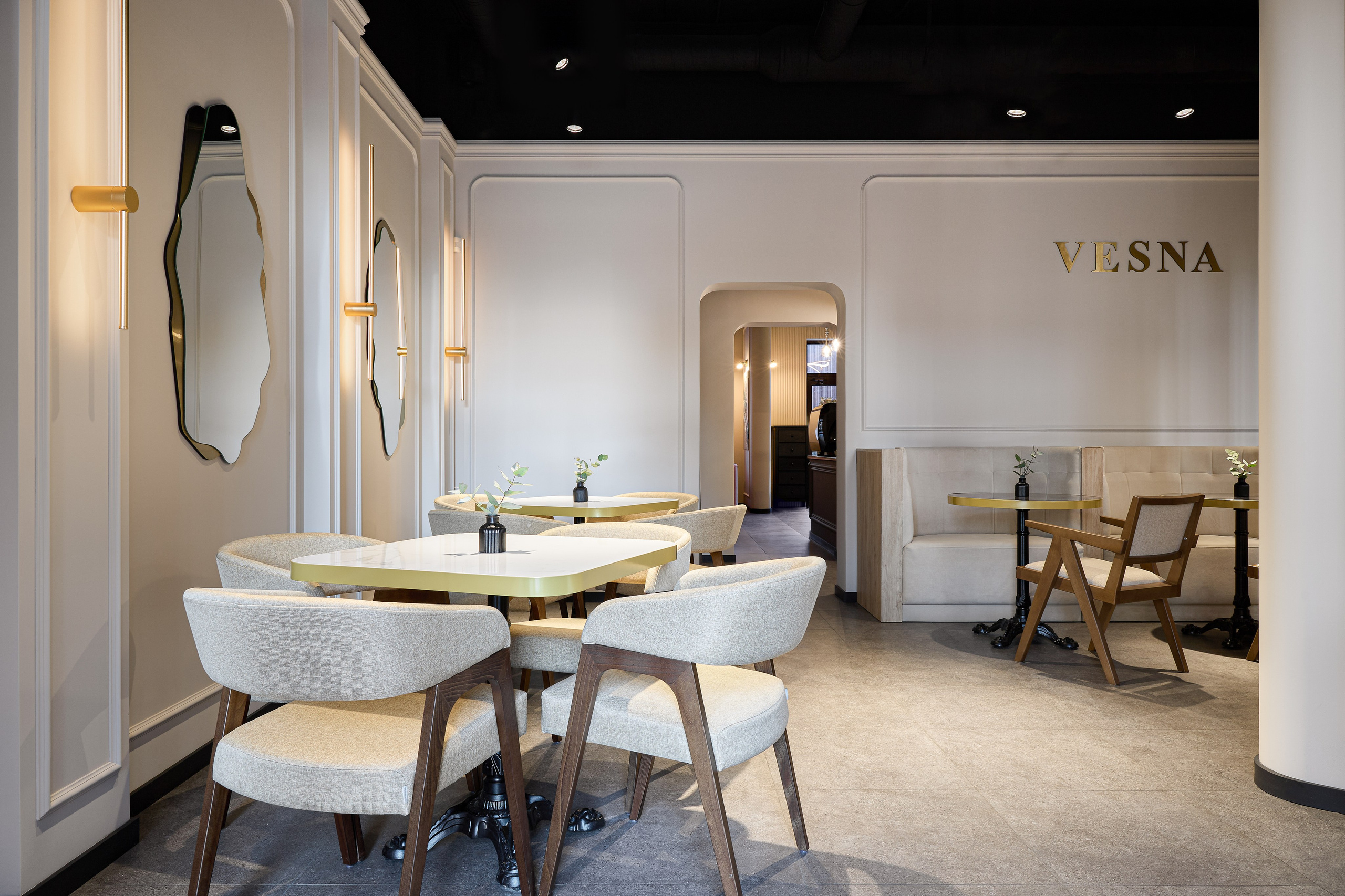 Кафе «Vesna». Дизайнер Георгий Хатнюк. Интерьерный фотограф в Краснодарском крае Светлана Шурлова