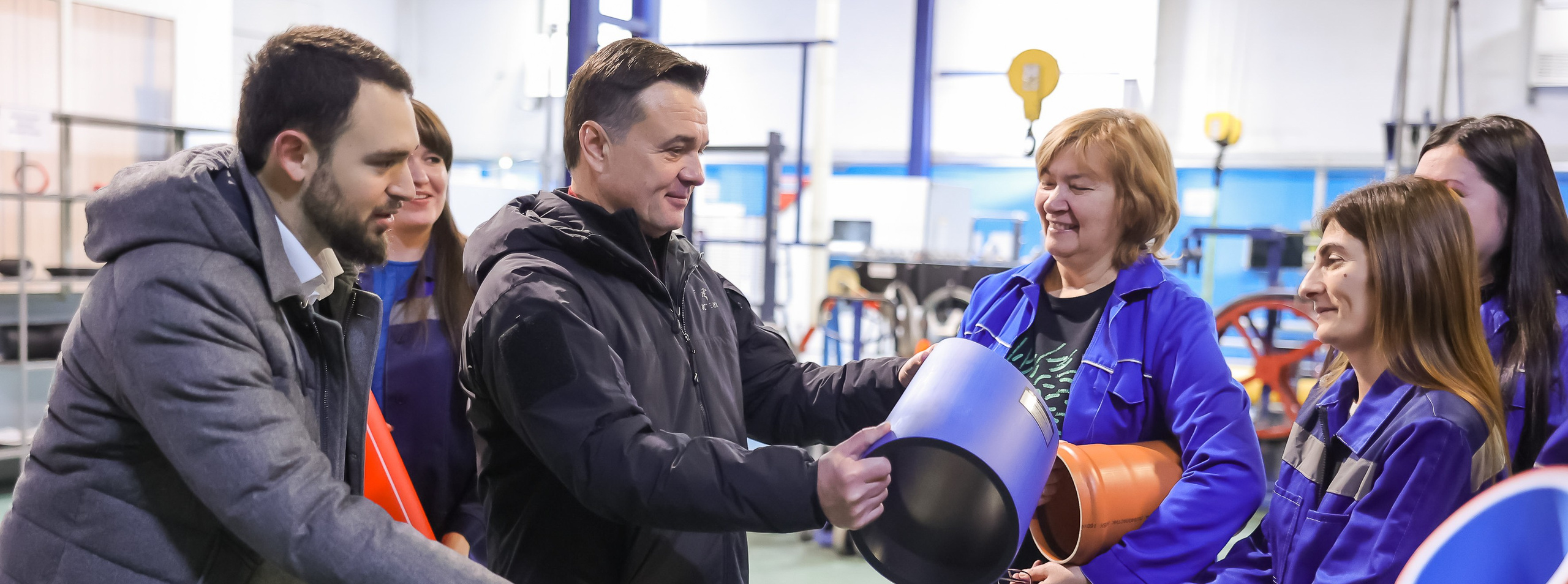 Губернатор Московской области Андрей Воробьев посетил Климовский трубный. Моя фотография