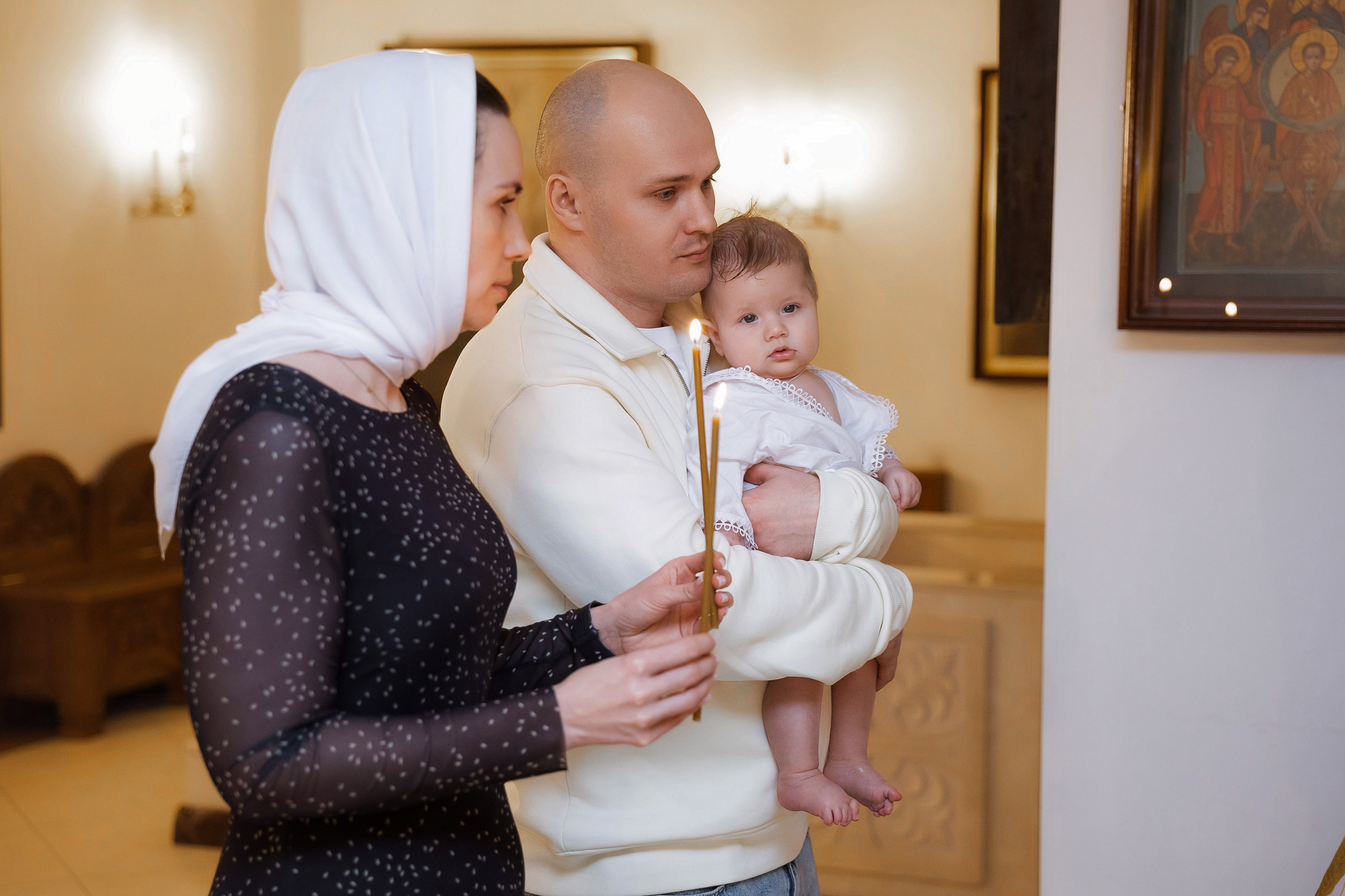 Крещение Андрея. Семейный и детский фотограф в Москве Александра Мак