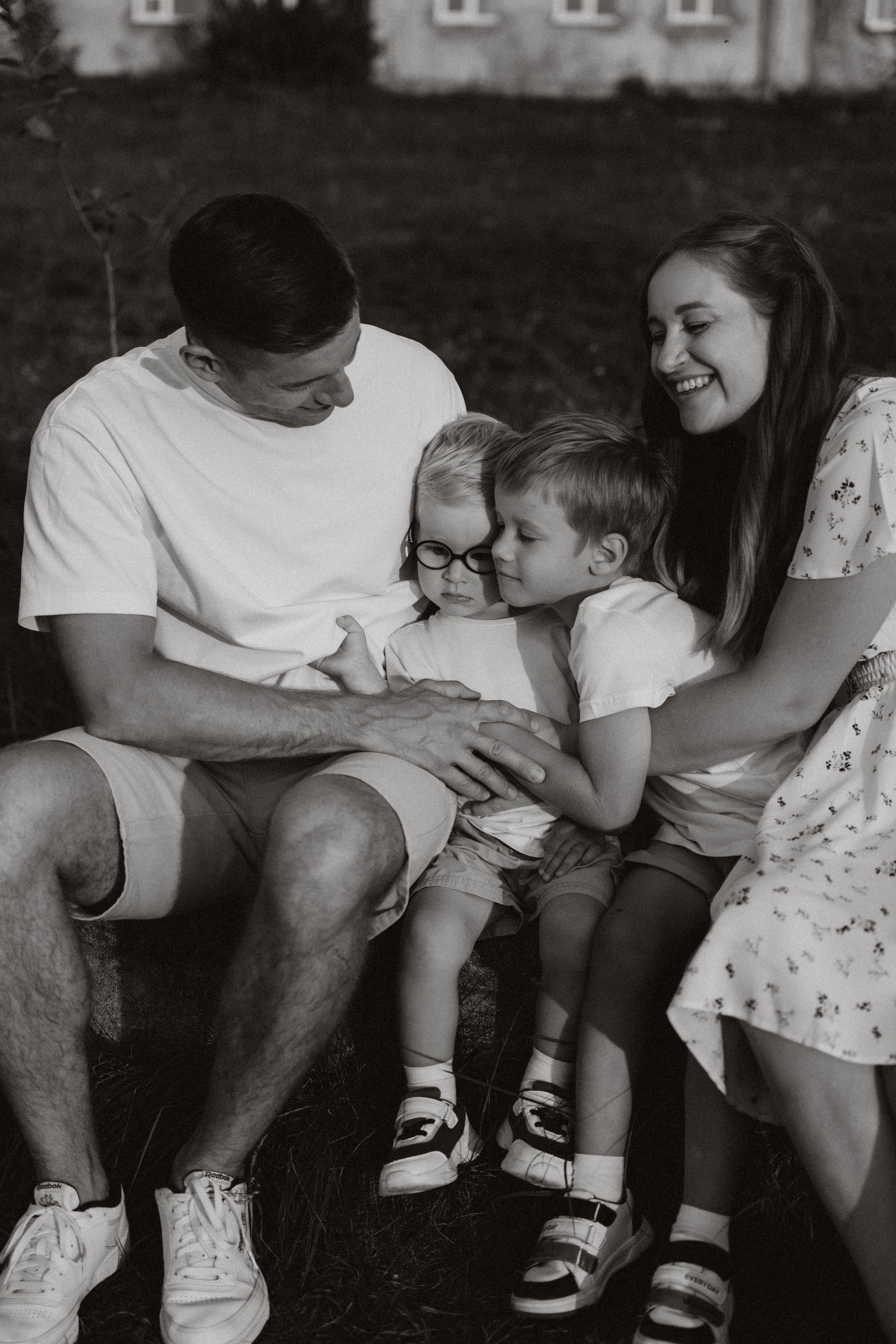 Марина, Саша, Максим и Дениска. Фотограф Мария Миллс | Минск