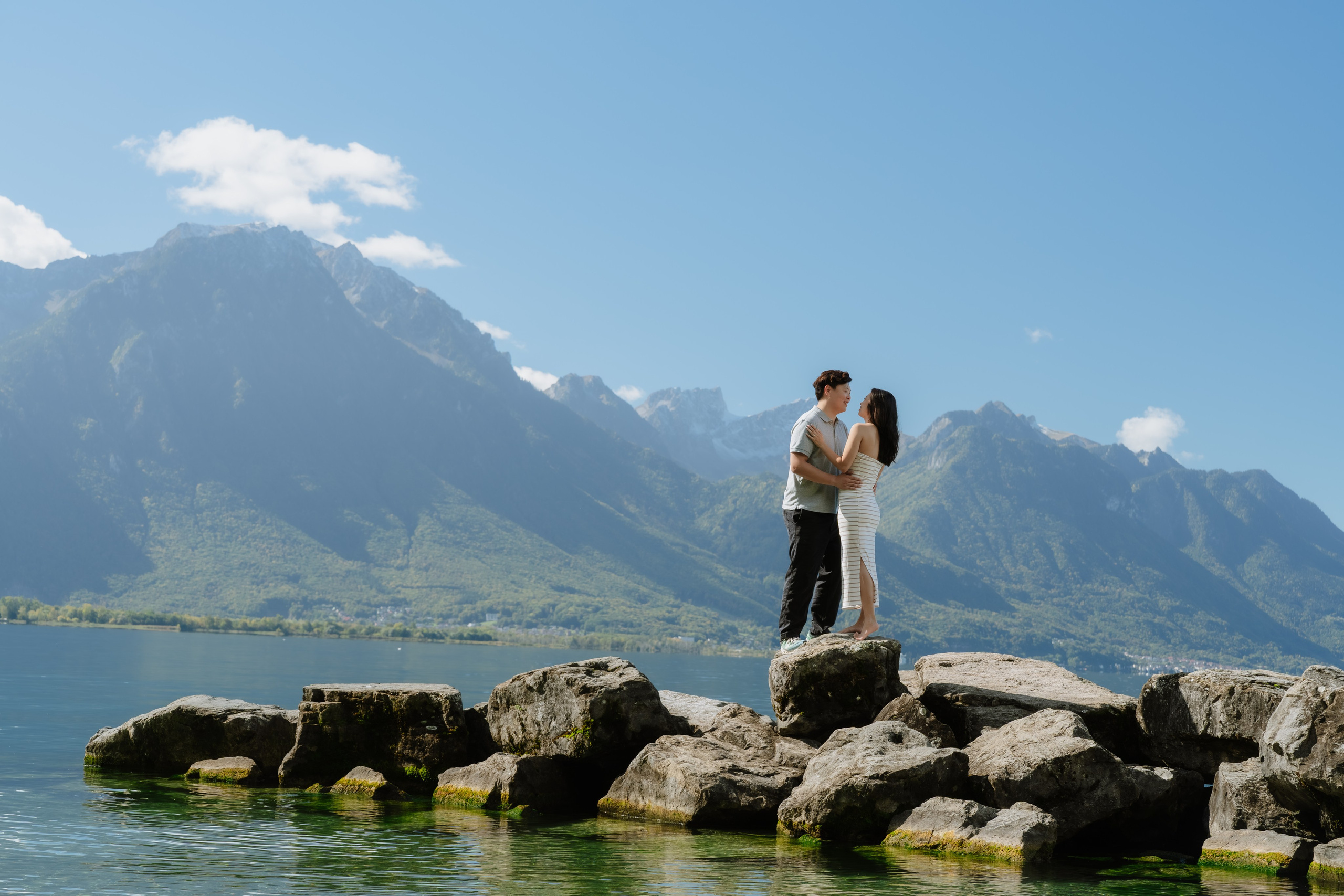 Stephanie & Dominick | Proposal Montreux. Профессиональный свадебный фотограф в Женеве и Швейцарии | Таня Вовчецкая