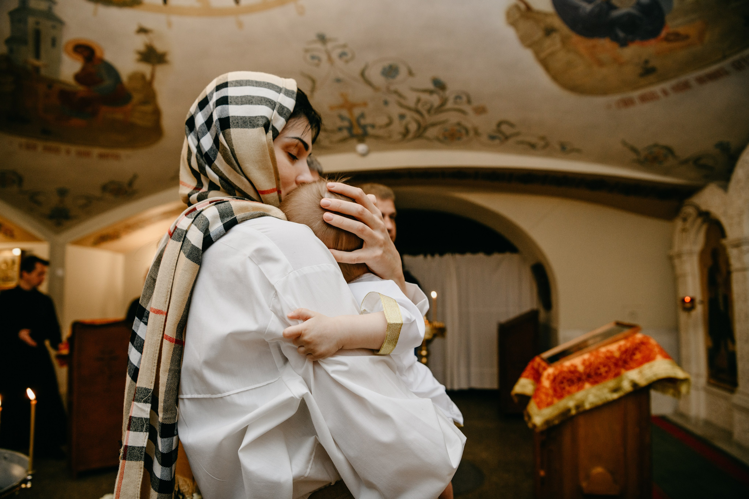 Крещение Александра. Фотограф на выписку из роддома в Москве и МО