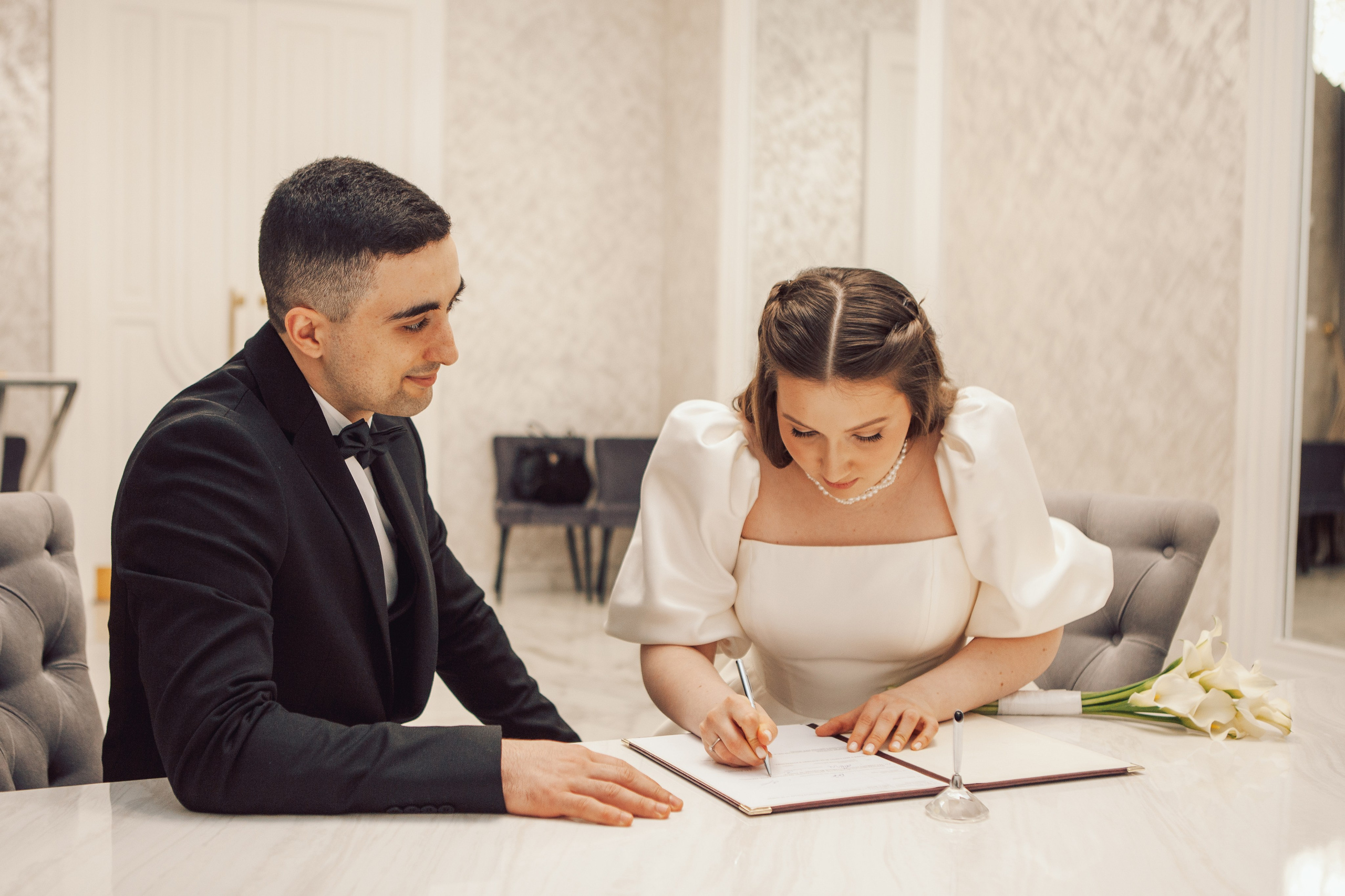 Роспись в Кутузовском ЗАГСе. Фотограф Ольга Ефремова