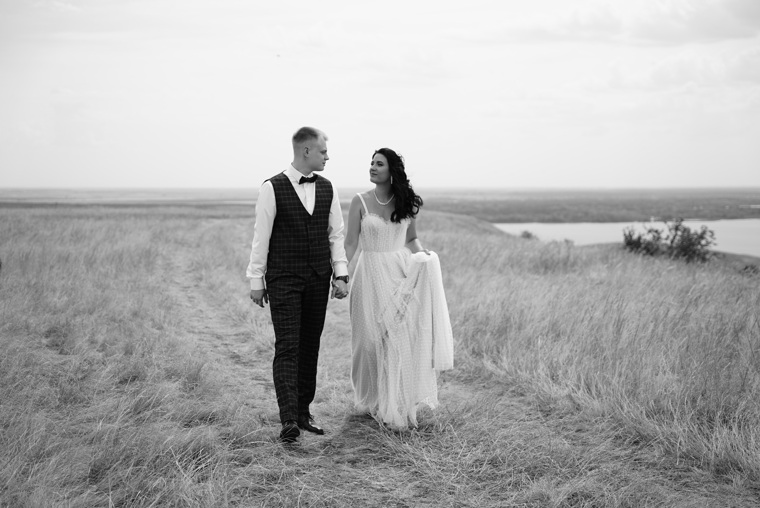 Антон и Маргарита чб. Свадебный фотограф в Самаре Анна Ковалева