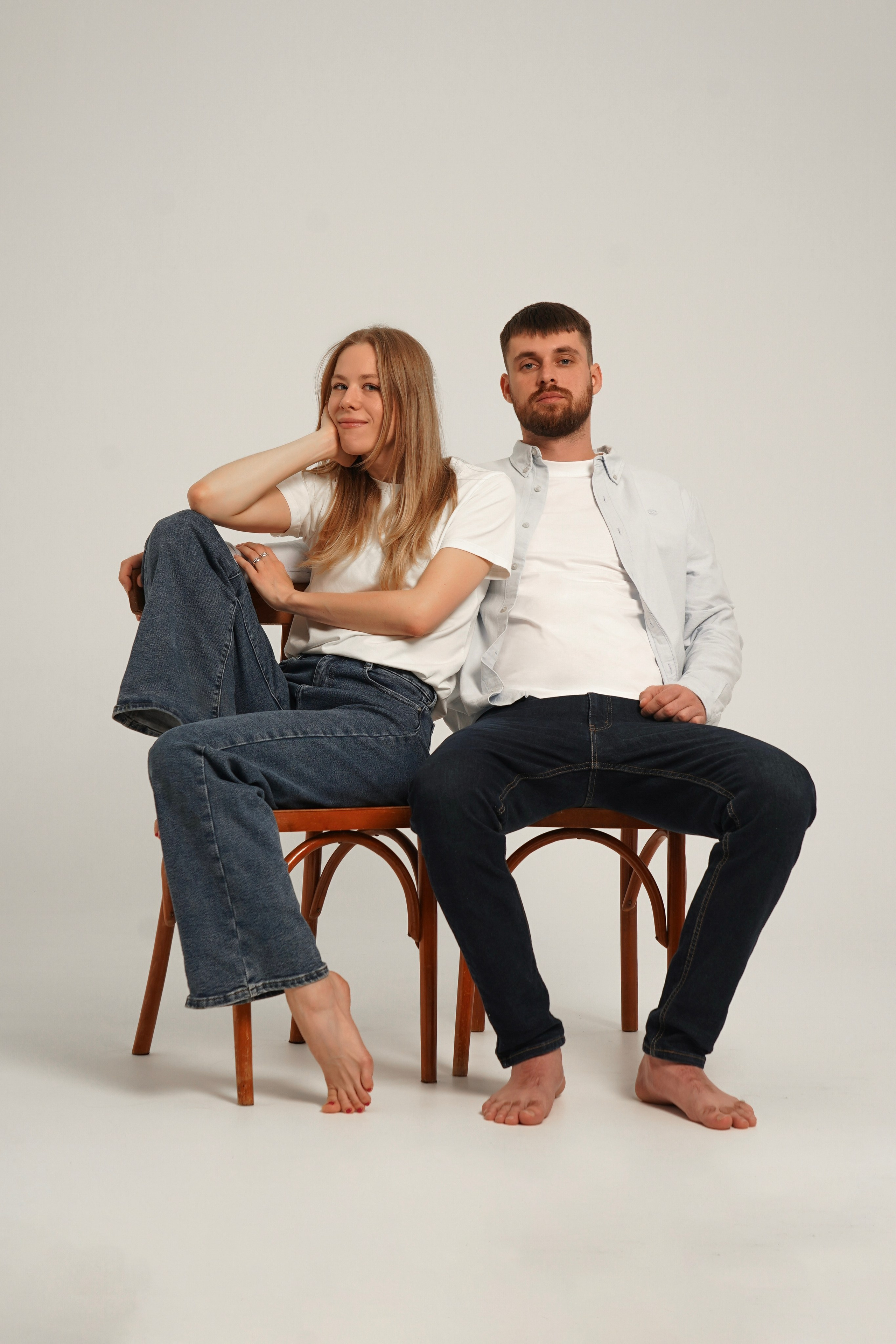 Съемка на циклораме. Юлия и Иван. Анна, фотограф Москва, Зеленоград