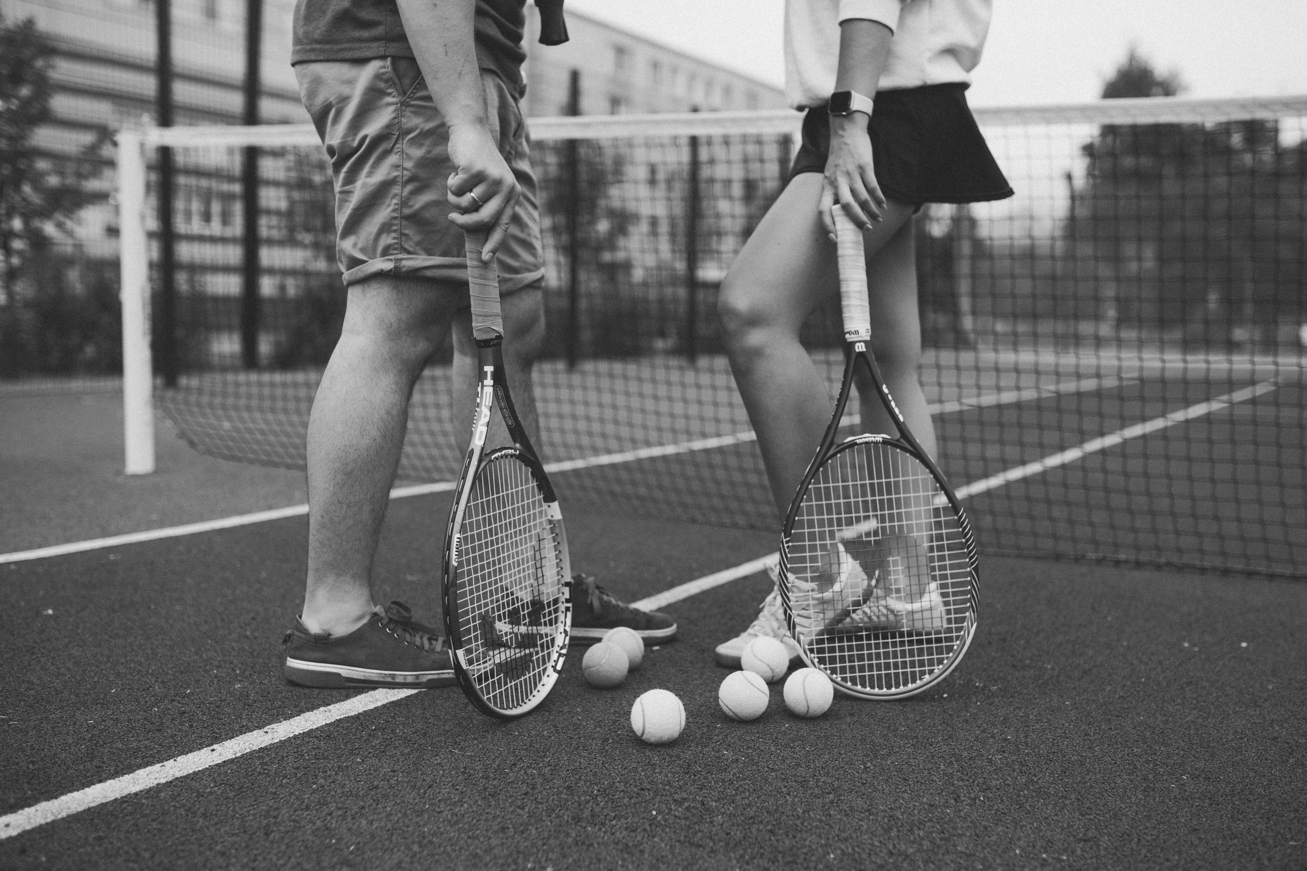 На корте. Свадебный фотограф Казань